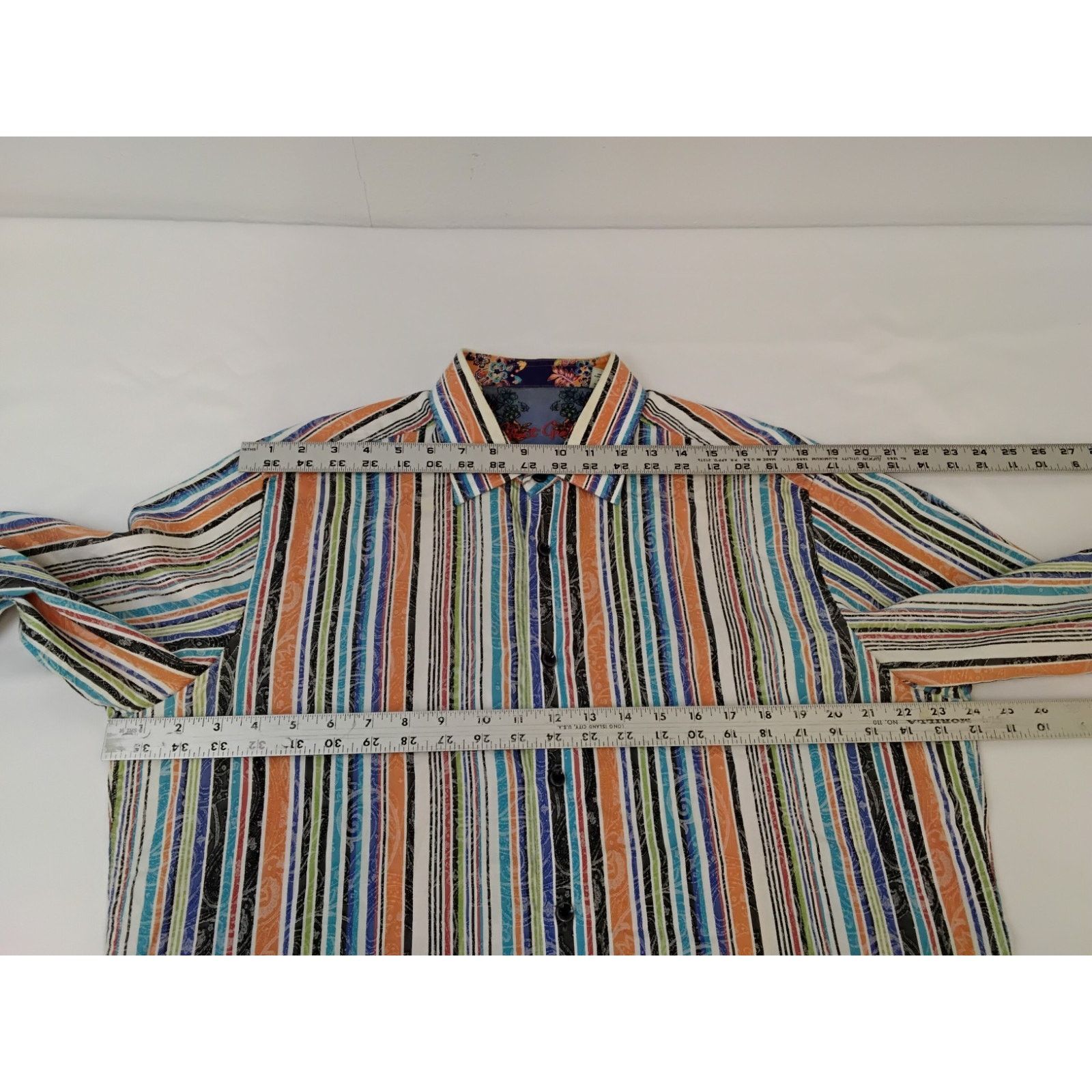 Robert Graham Robert Graham Button Up Shirt Men's L Multicolor Stripe Size US L / EU 52-54 / 3 - 14 Thumbnail