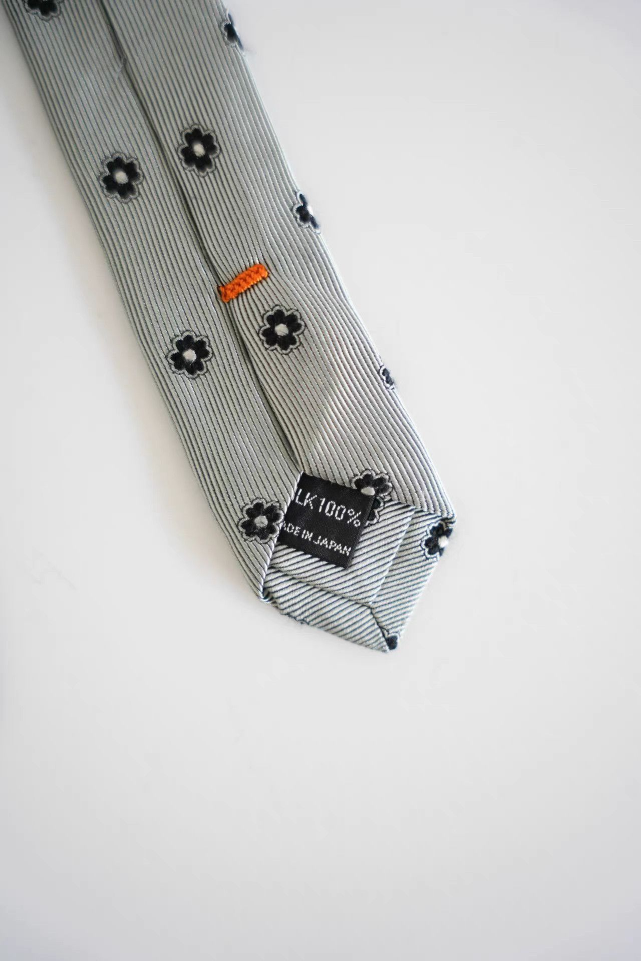 Yohji Yamamoto Yohji Yamamoto Stripe & Floral Silk Tie k4 Size ONE SIZE - 3 Thumbnail