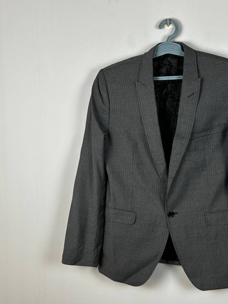 Dolce & Gabbana Dolce & Gabbana Men's Grey Wool Blazer Size 50 Size 50S - 2 Thumbnail