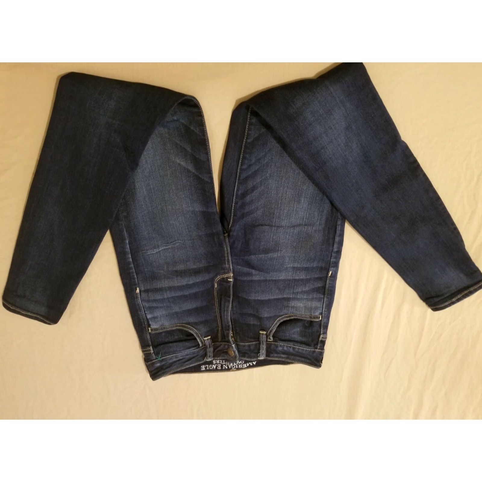 American Eagle Outfitters Womens American Eagle Outfitters Skinny Jeans 4 Blue Denim Cotton Jegging Size 27" / US 4 / IT 40 - 3 Thumbnail