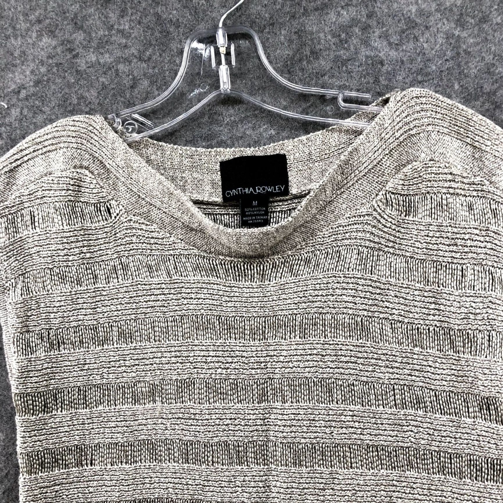 Cynthia Rowley Cynthia Rowley Open Knit Sweater Womens M Metallic Sleeveless Vest Boat Neck Shirt Size M / US 6-8 / IT 42-44 - 3 Thumbnail