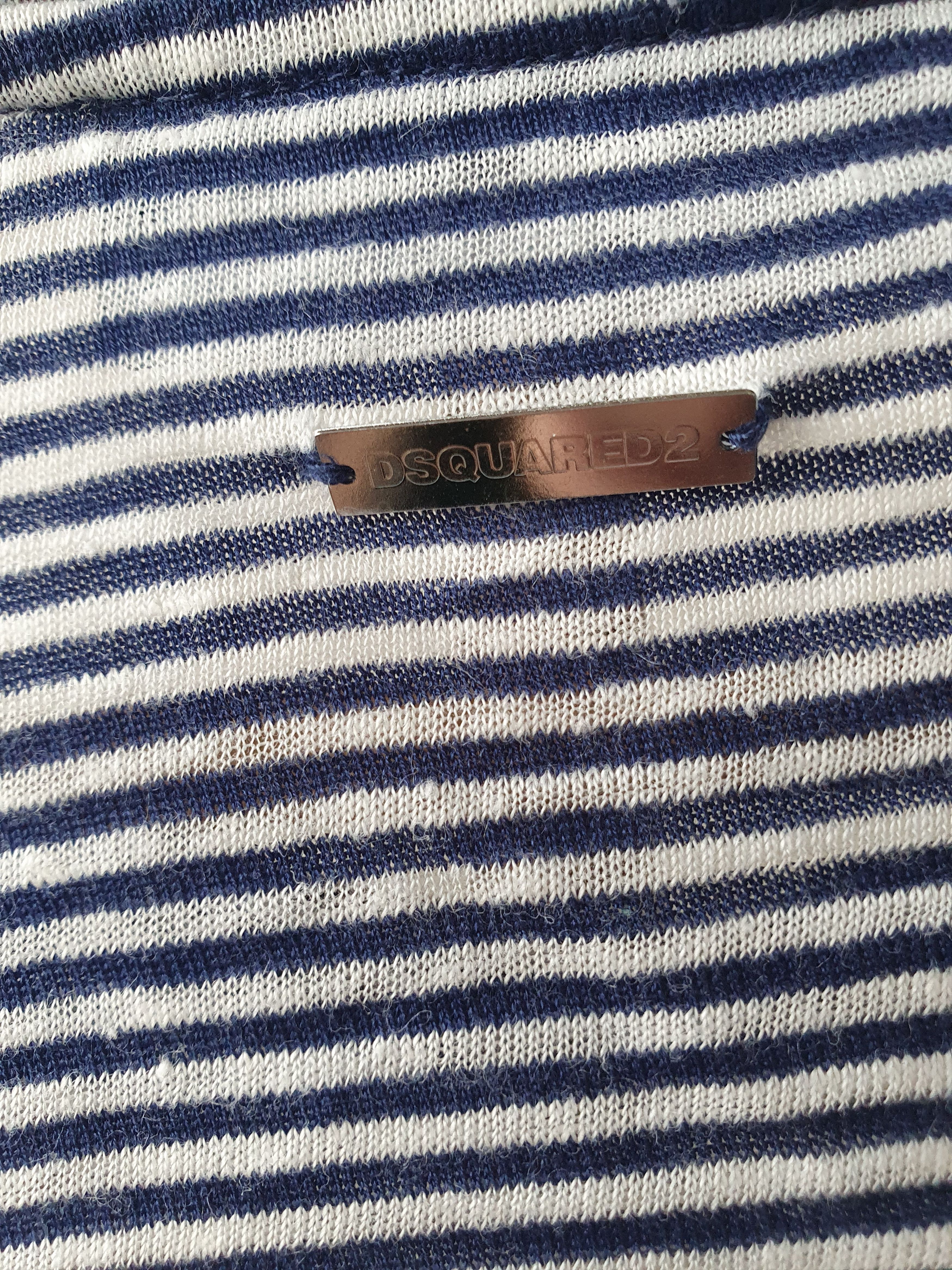 Dsquared2 Disquared2 Sailor Striped Made in Italy t-shirt sz L Size US L / EU 52-54 / 3 - 13 Thumbnail