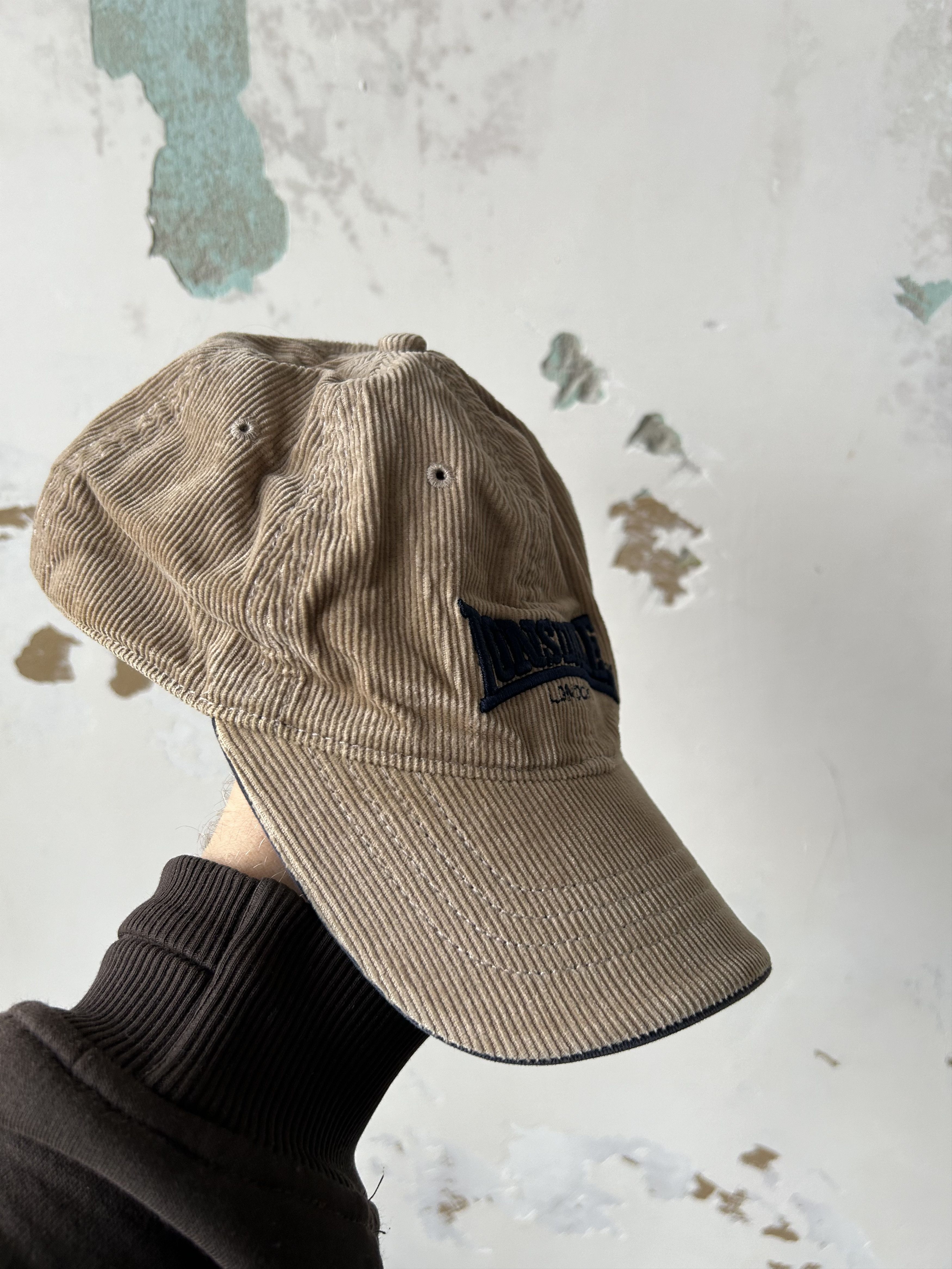 Lonsdale × Vintage Vintage Lonsdale London 90s Embroidered Logo Beige Cap Hat Size ONE SIZE - 1 Thumbnail