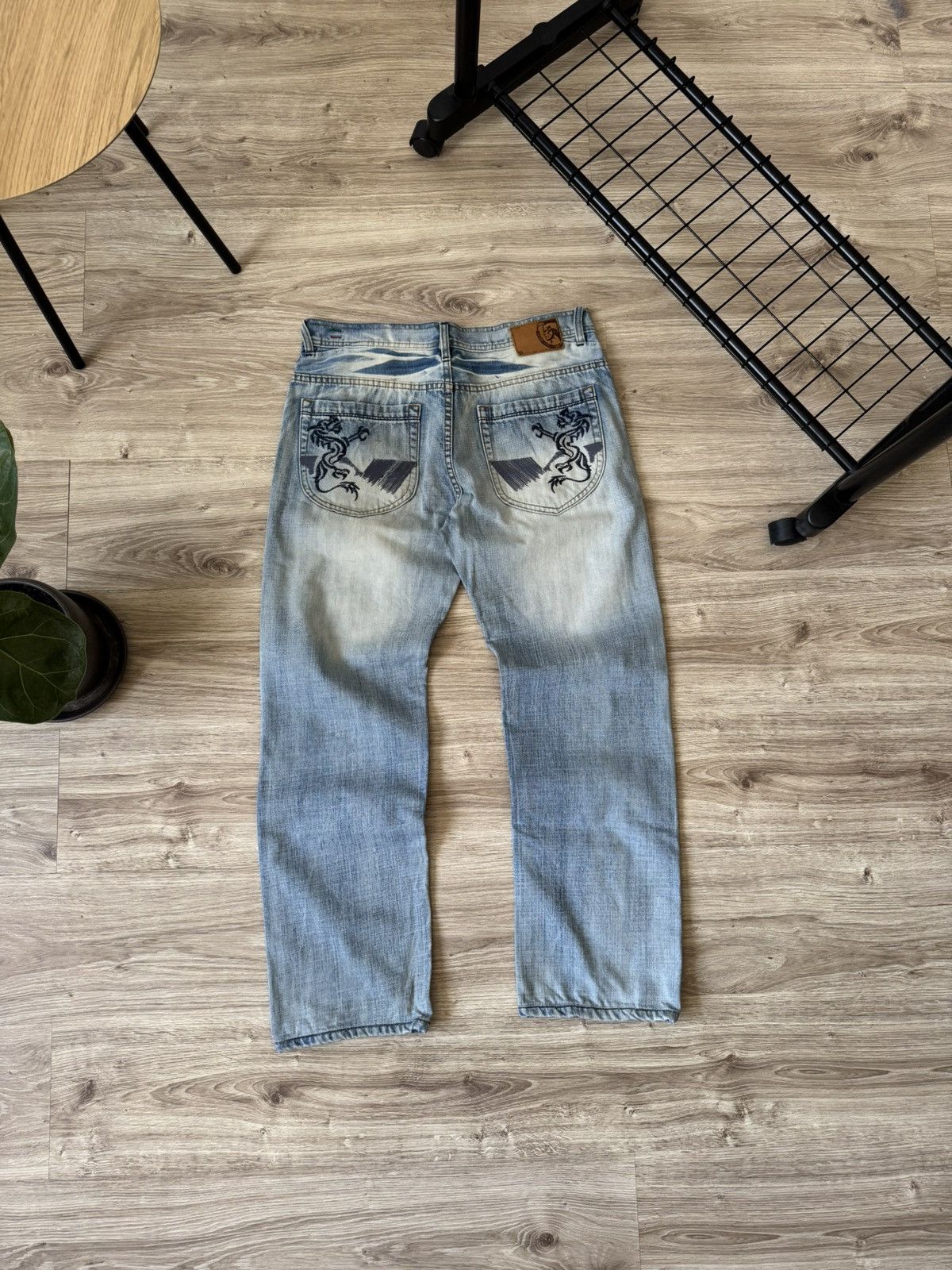 Diesel × Japanese Brand × Vintage Vintage Y2K Diesel Japanese Style Dragon Wash Denim Jeans Size US 34 / EU 50 - 1 Thumbnail