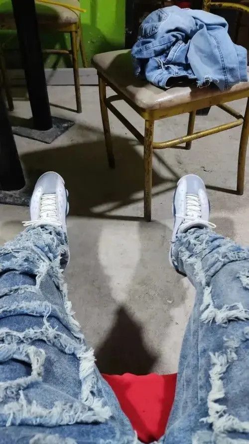 Jean Y2K Streetwear Baggy Ripped Jeans Size US 32 / EU 48 - 4 Thumbnail