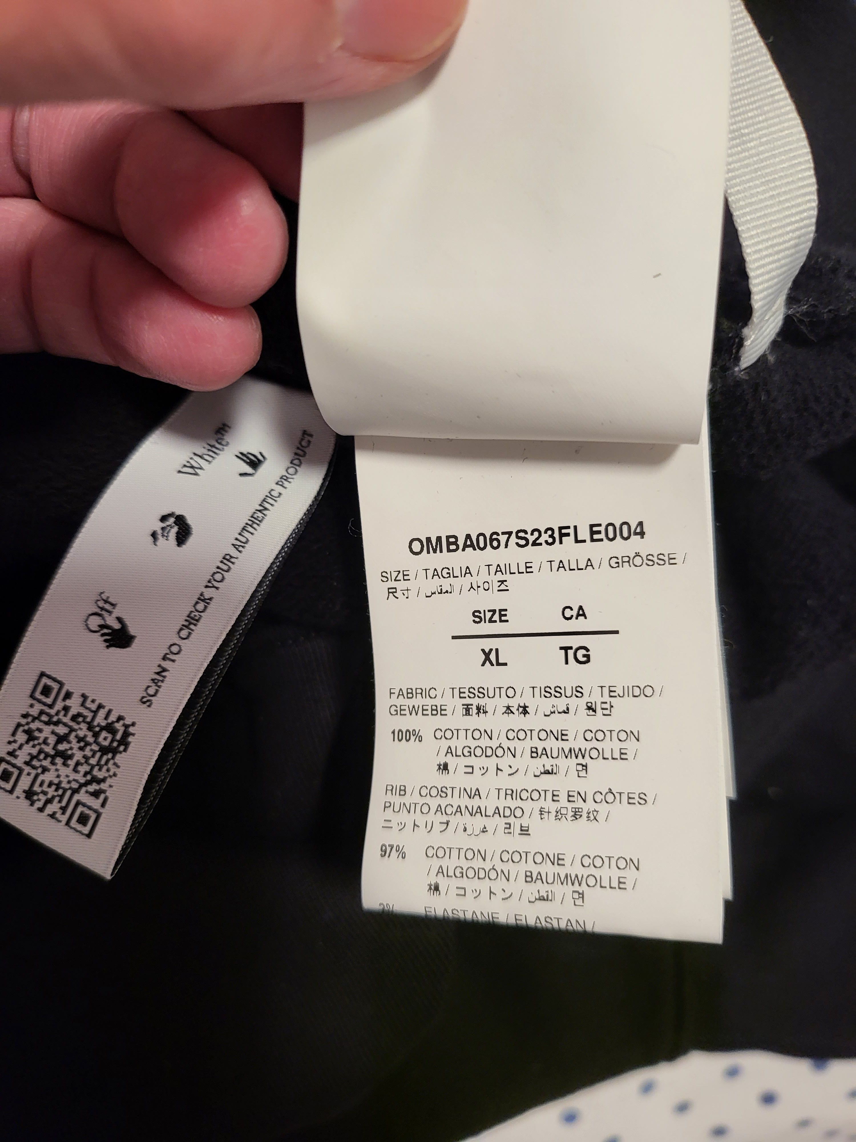Off-White Scribble Diag Crewneck Boxy Sweatshirt Size US XL / EU 56 / 4 - 10 Thumbnail