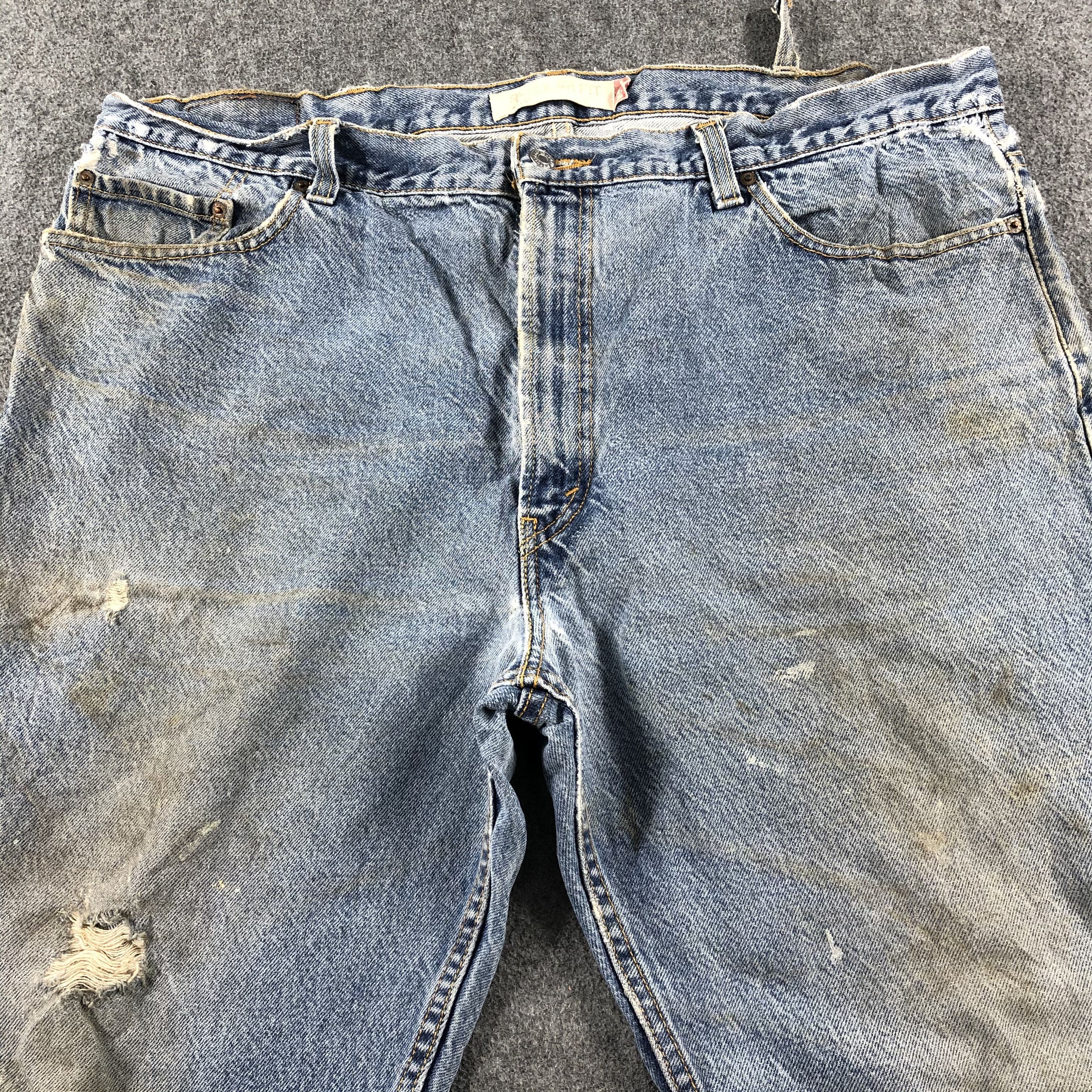 Levi's Vintage Blue Wash Levis 505 Jeans-J2619 Size US 43 - 3 Thumbnail