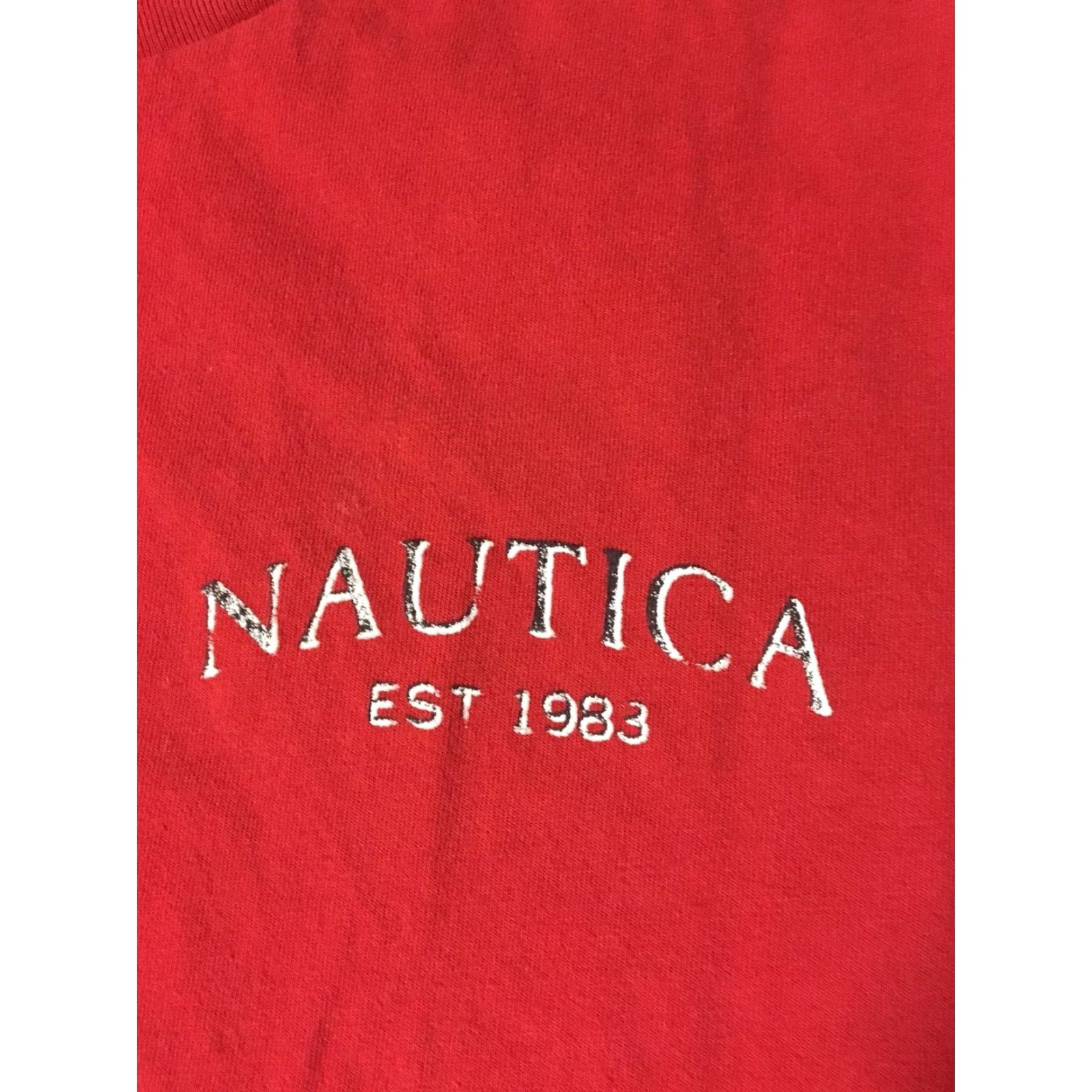 Nautica VINTAGE Nautica Sailing Shirt M Competition Fishing 90s Ocean Beach Boat Nautical Shirt Mens Red Navy blue etc Size US M / EU 48-50 / 2 - 4 Thumbnail