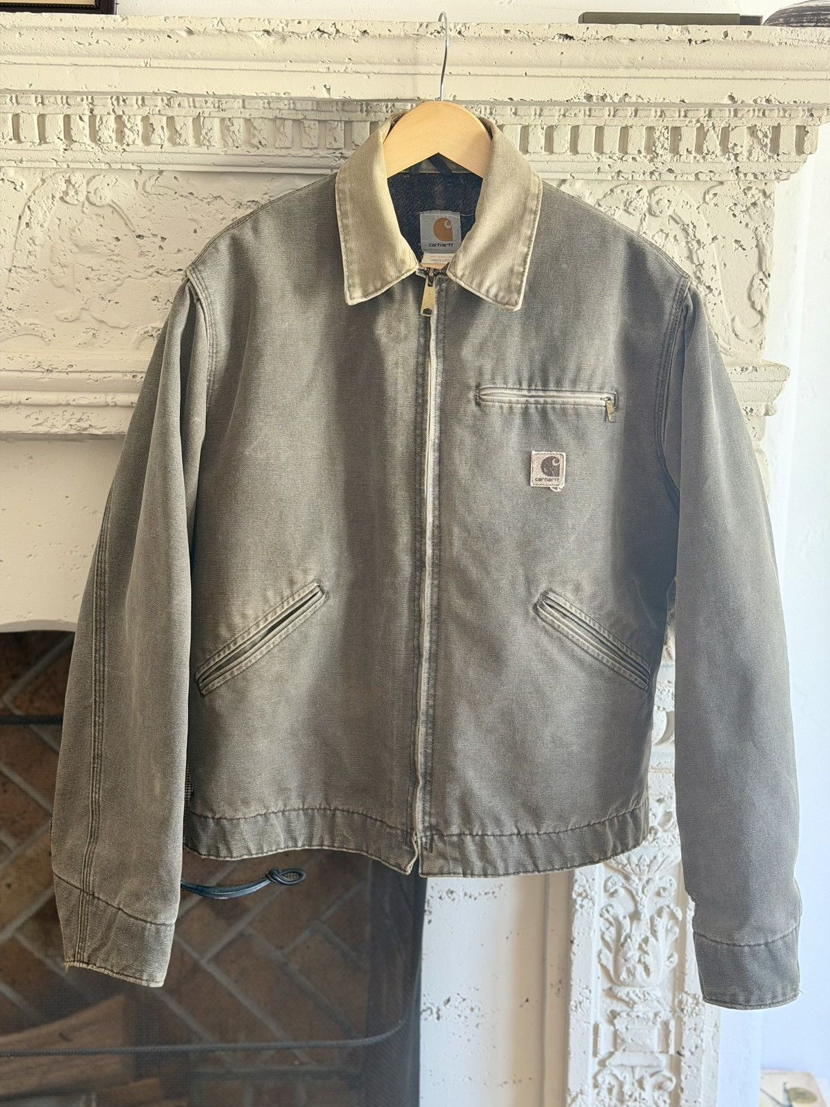 Vintage J97 Carhartt Detroit Jacket - Faded Brown