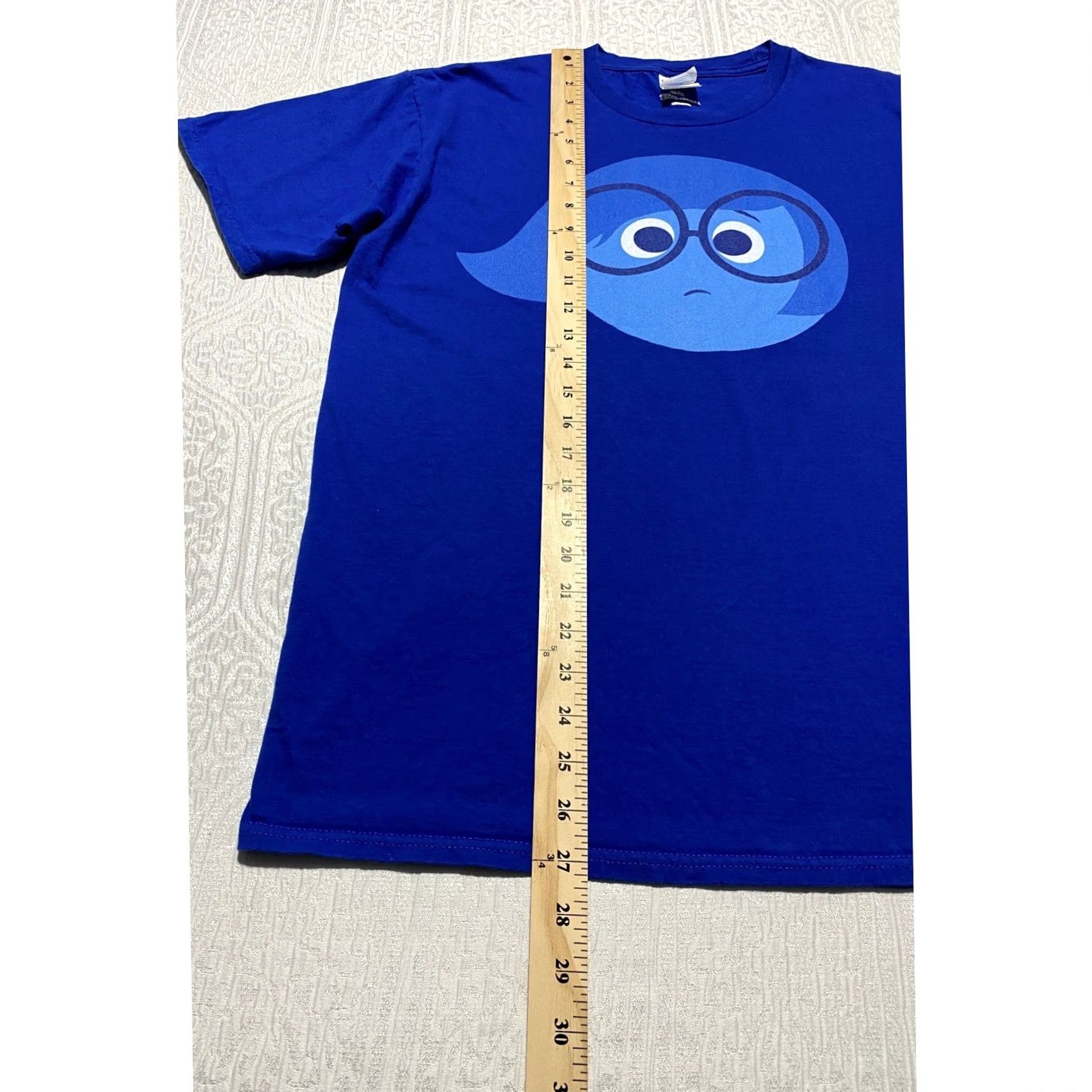 Disney VINTAGE Disney Pixar Inside Out Sadness Graphic T-Shirt Royal Blue Mens Large L Size US L / EU 52-54 / 3 - 4 Thumbnail