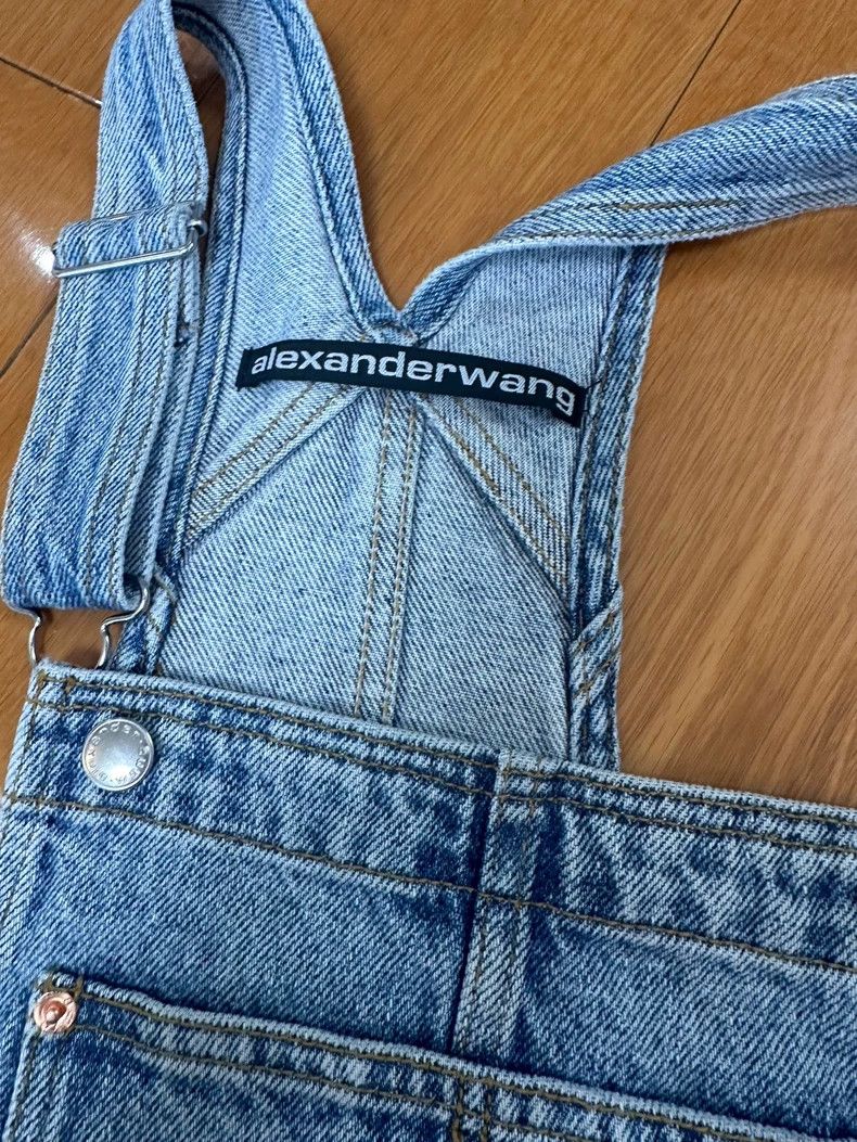 Alexander Wang Alexander Wang Denim Overalls Shorts S Size 26" / US 2 / IT 38 - 1 Thumbnail