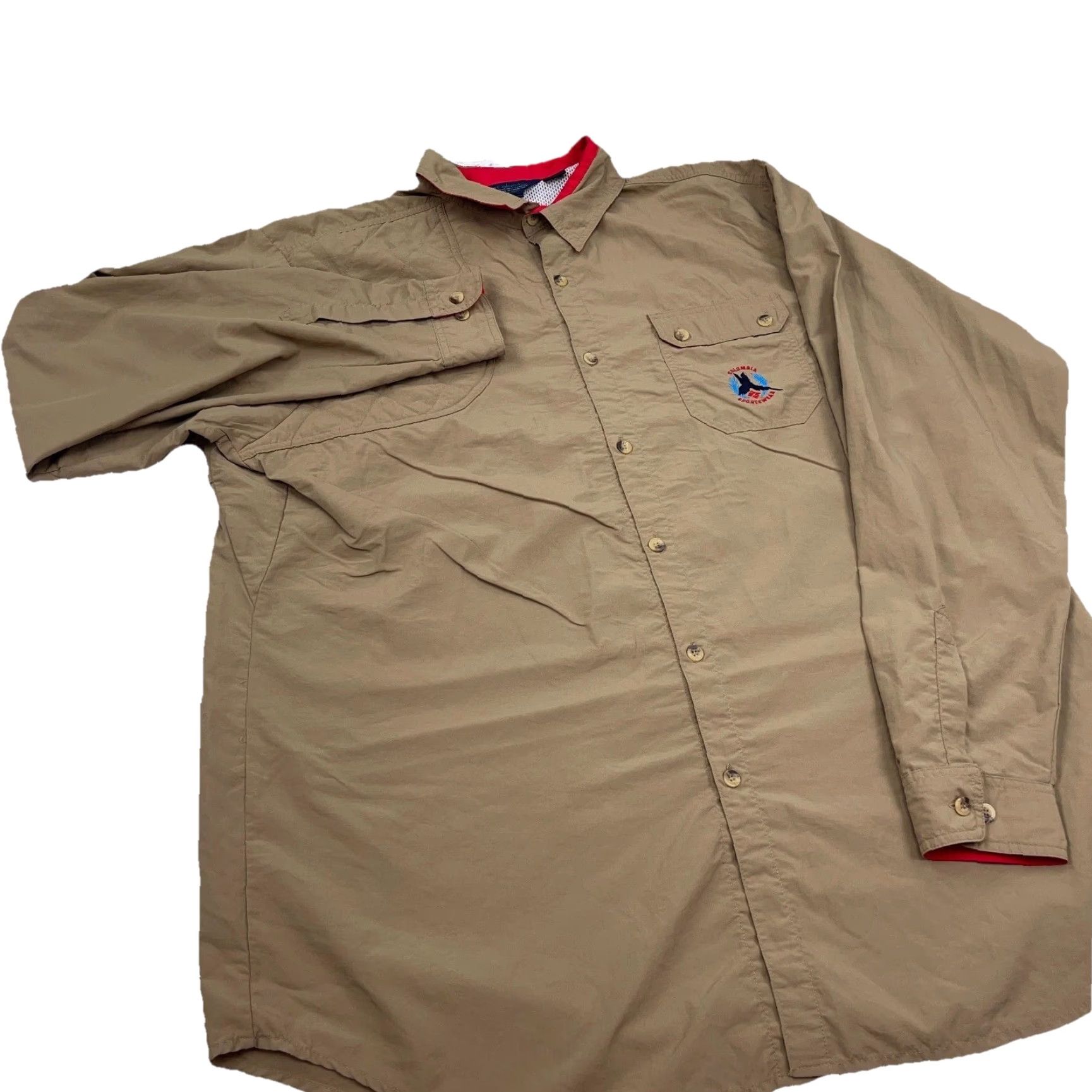 Vintage VINTAGE Columbia Shirt Men XXL Brown Button-Up Outdoor Field Hunt Radial Sleeve Size US XXL / EU 58 / 5 - 5 Thumbnail