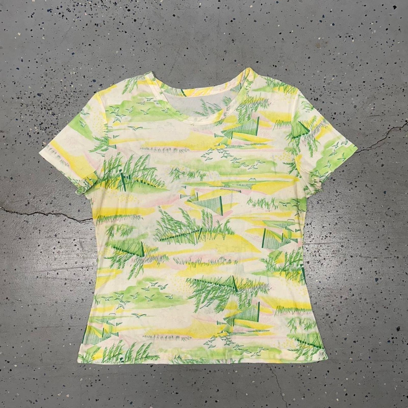 Other VTG 60s/70s Grass Field Art Deco/Souvenir T-shirt Size L / US 10 / IT 46 - 1 Thumbnail