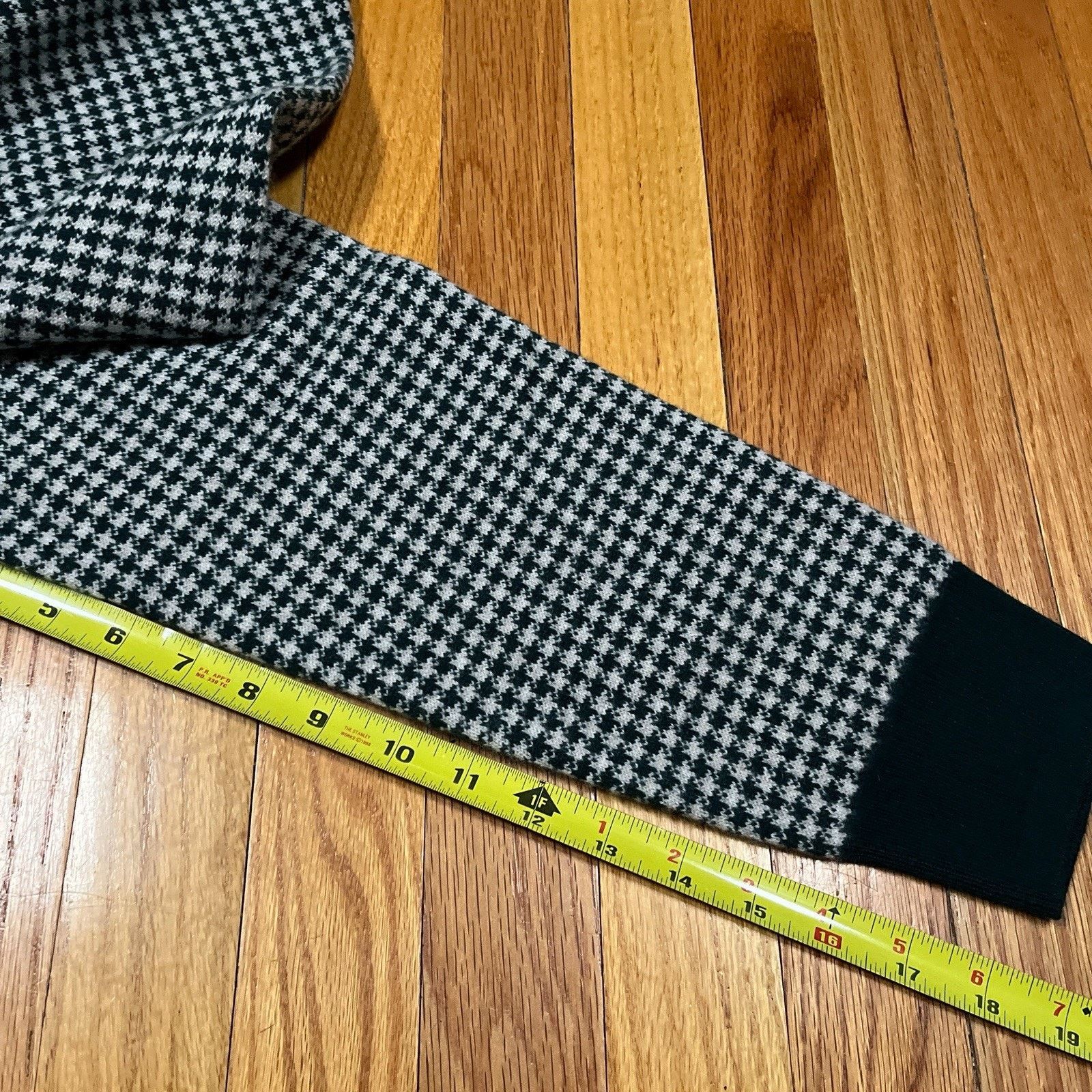J.Crew NWT J. Crew Cashmere Crewneck Sweater Houndstooth Pattern Size US L / EU 52-54 / 3 - 6 Thumbnail