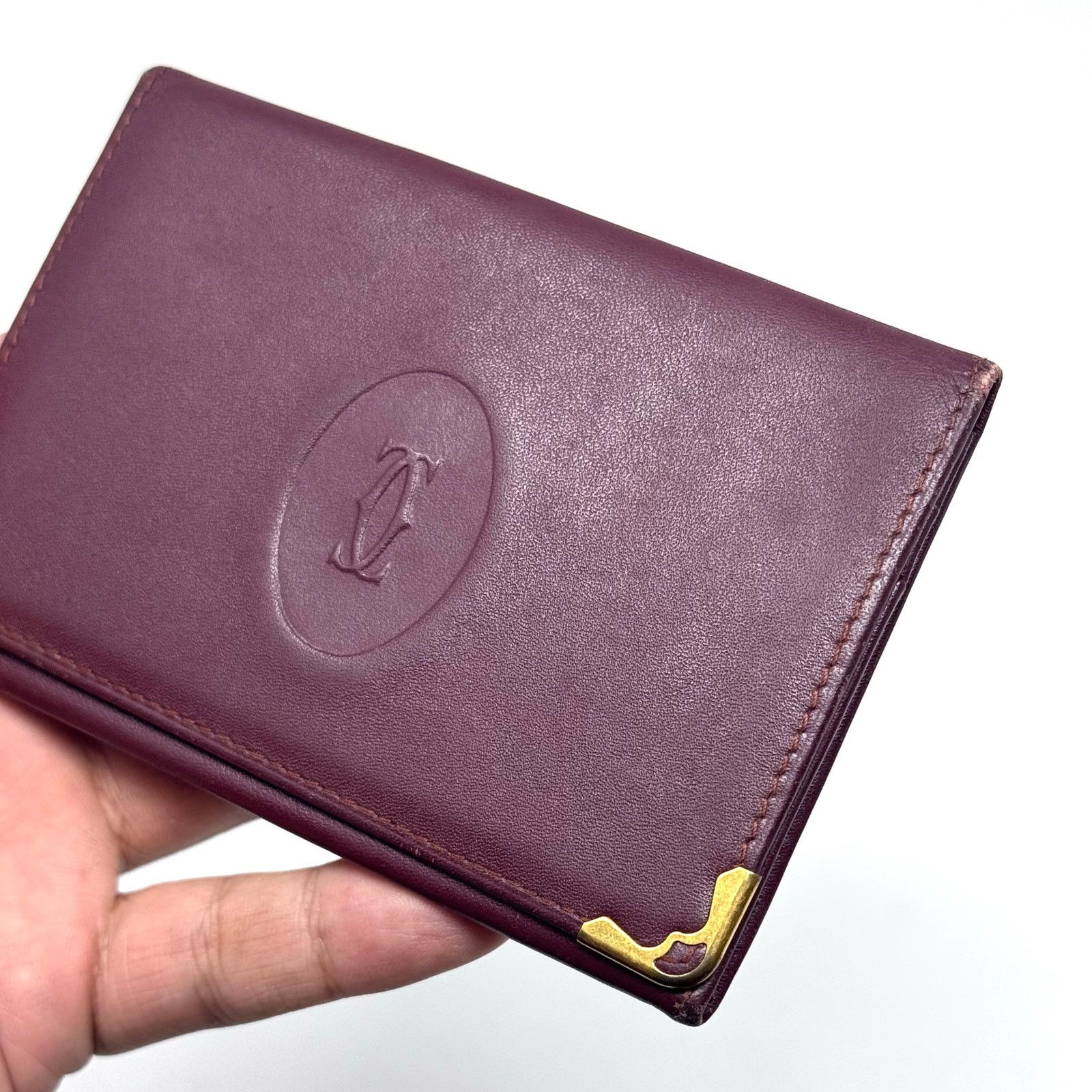 Cartier Cartier Dark Red Bifold Wallet Size ONE SIZE - 5 Thumbnail