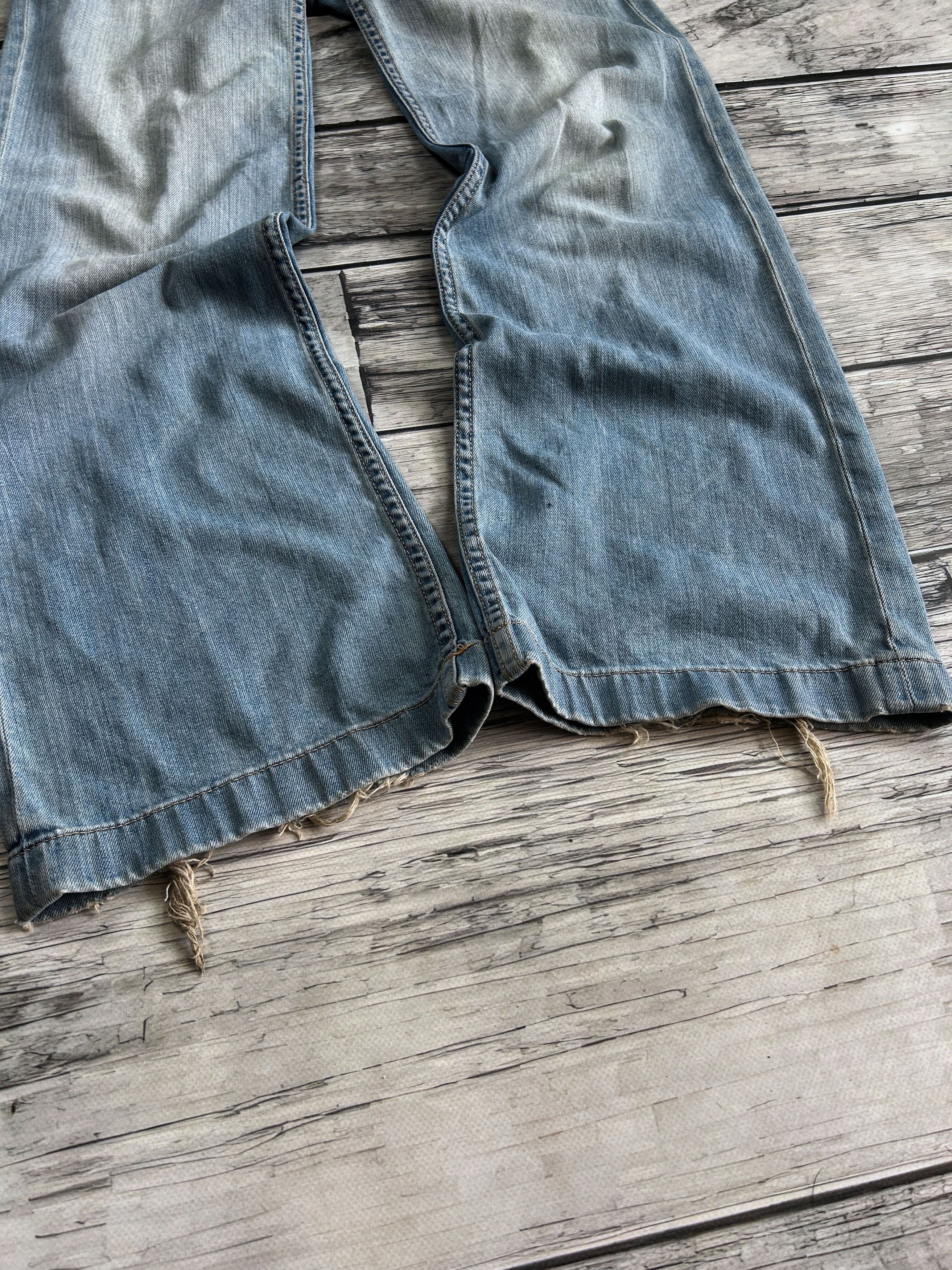 Japanese Brand 💥 JUNYA WATANABE BALENCIAGA STYLE DISTRESSED JEANS Size US 30 / EU 46 - 2 Thumbnail