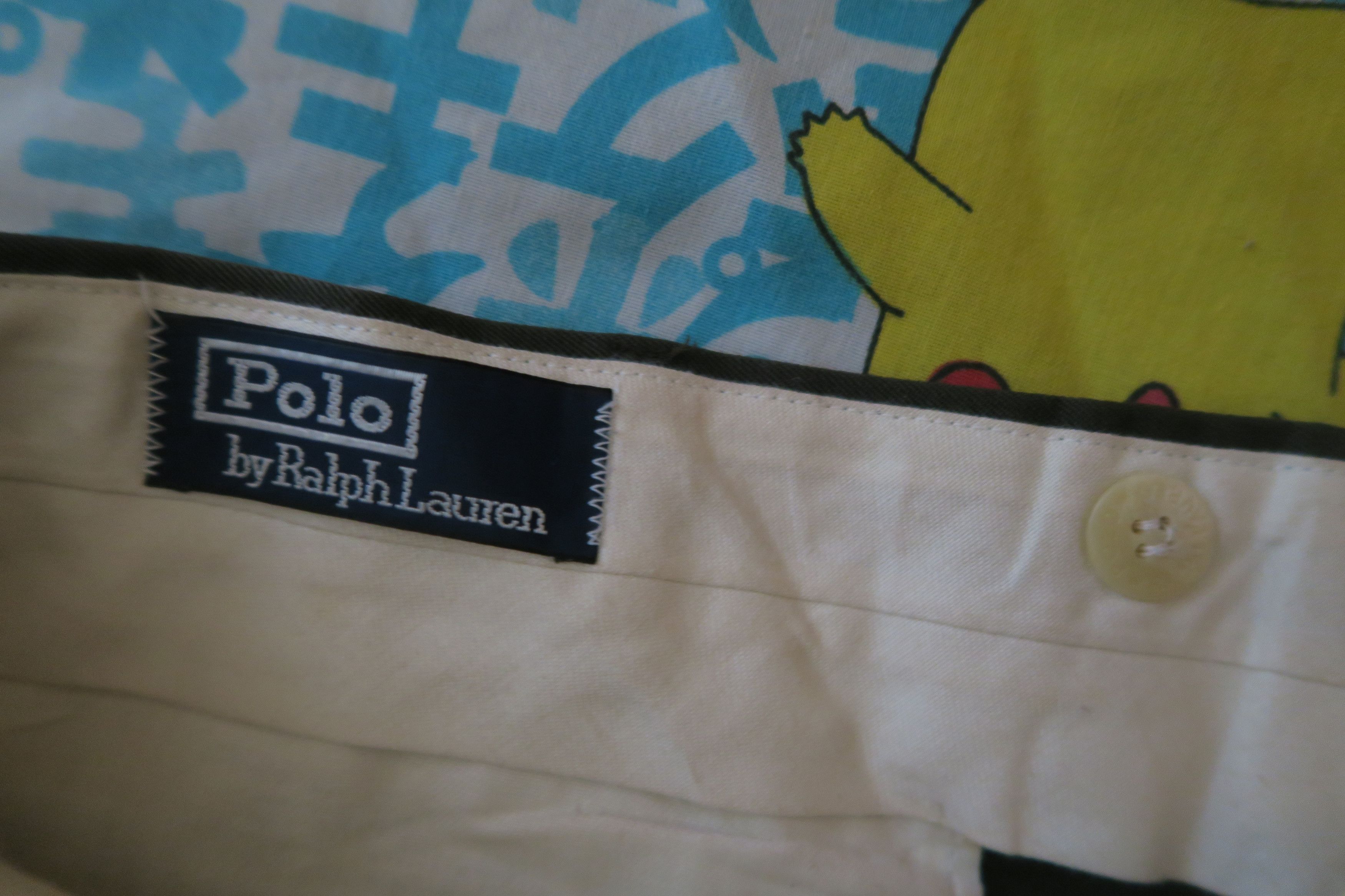 Polo Ralph Lauren × Vintage Polo Ralph Lauren Wool Gabard Pleated Trousers Union Made Size 38R - 3 Thumbnail