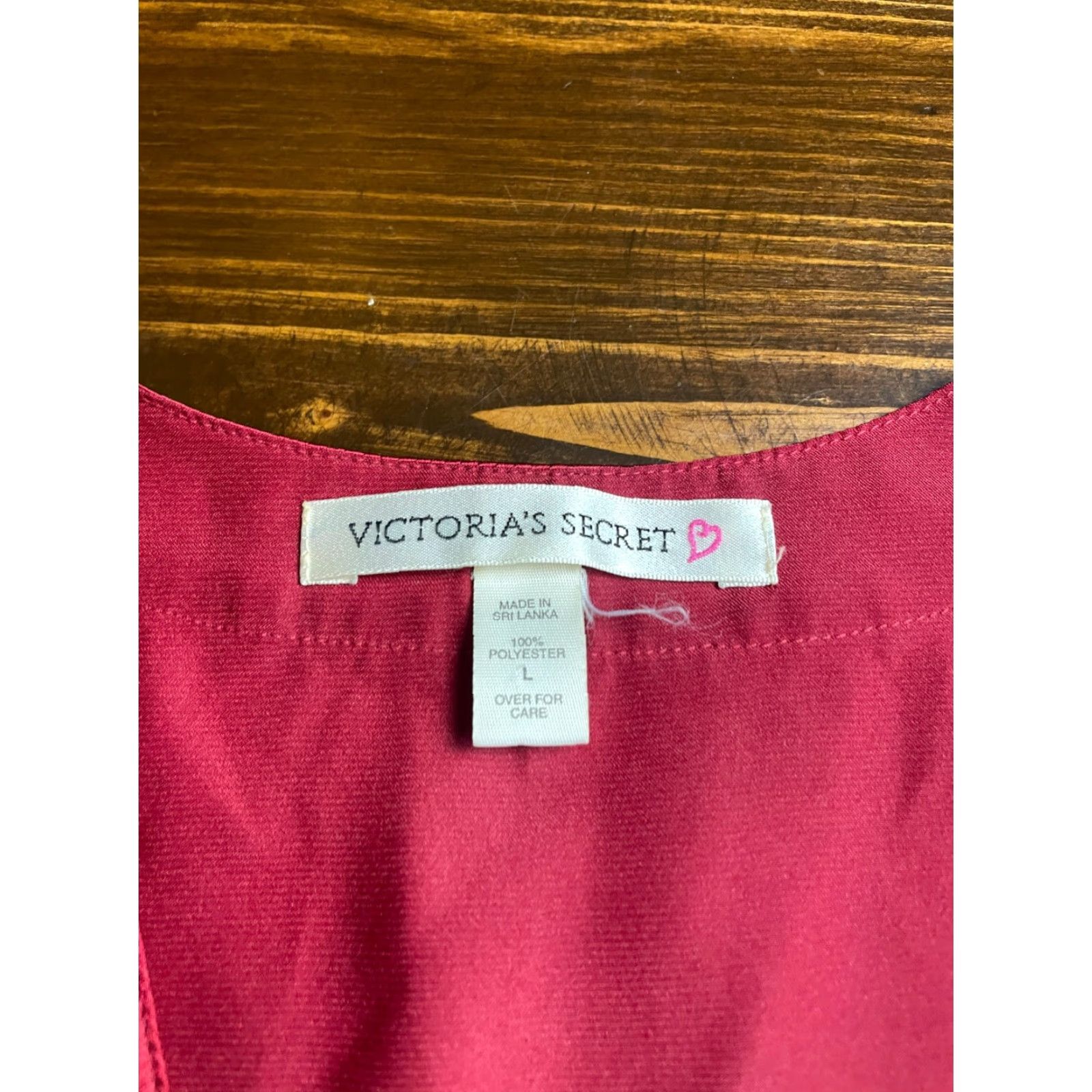 Victoria's Secret **VINTAGE Victoria's Secret Red Women's Sleepwear Large Button Up Shirt** User: Vintage Victoria's Secret Red Women's Large Sleepwear Button Up Shirt Size L / US 10 / IT 46 - 7 Thumbnail