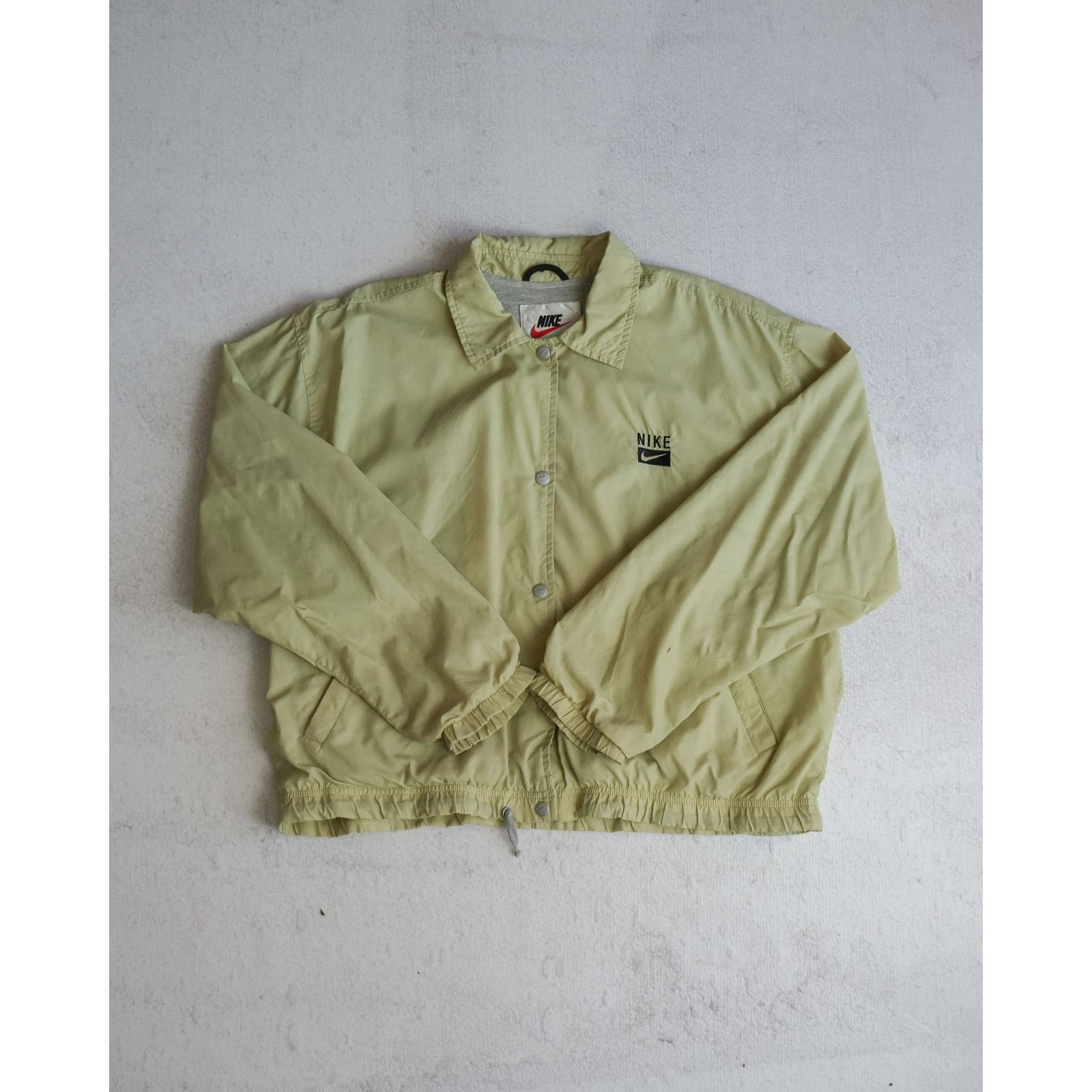 Nike Vintage 90s Nike Green Regular Windbreaker - Women's Large Size L / US 10 / IT 46 - 1 Thumbnail