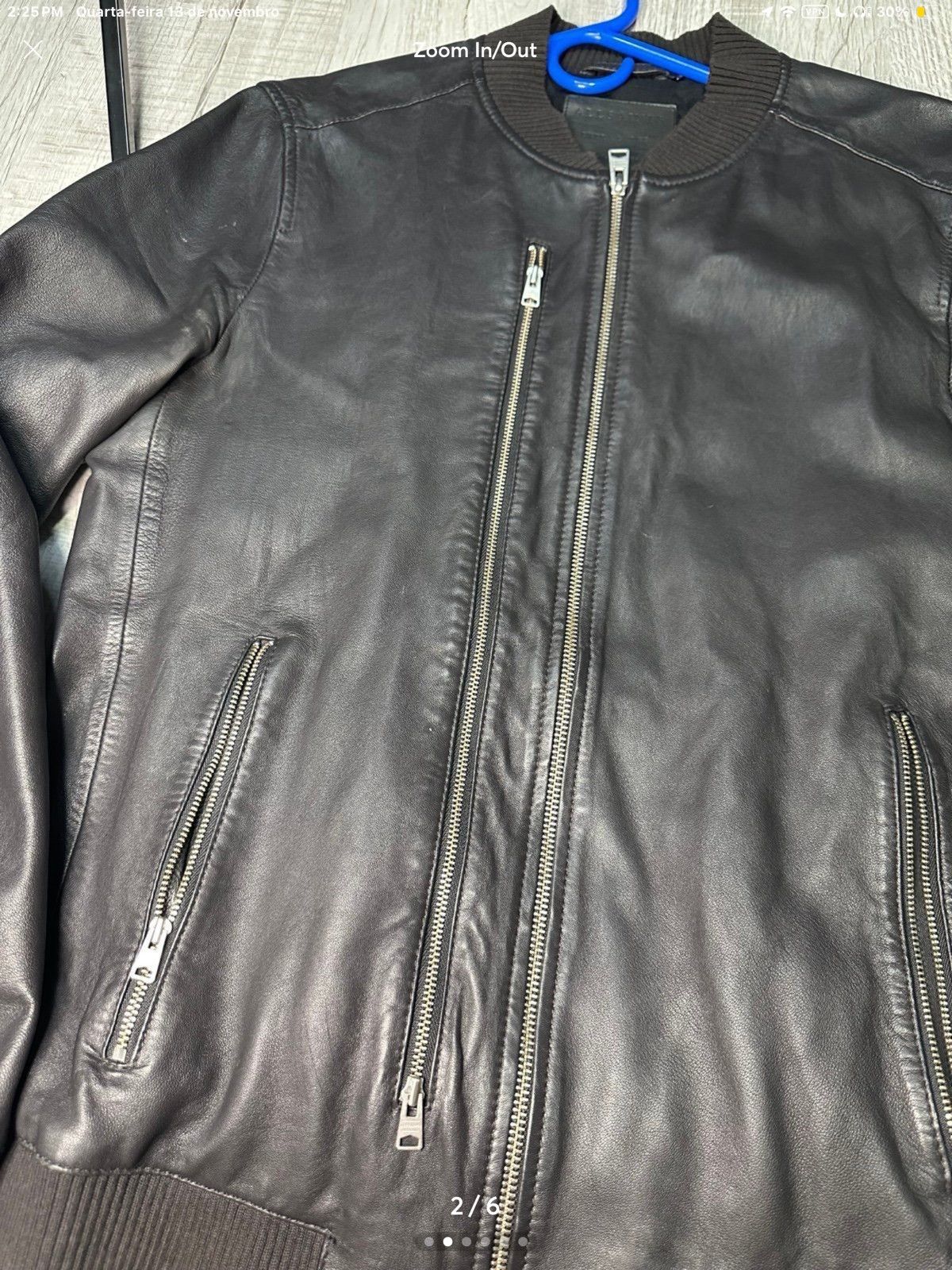 Allsaints AllSaints leather bomber Size US L / EU 52-54 / 3 - 6 Thumbnail