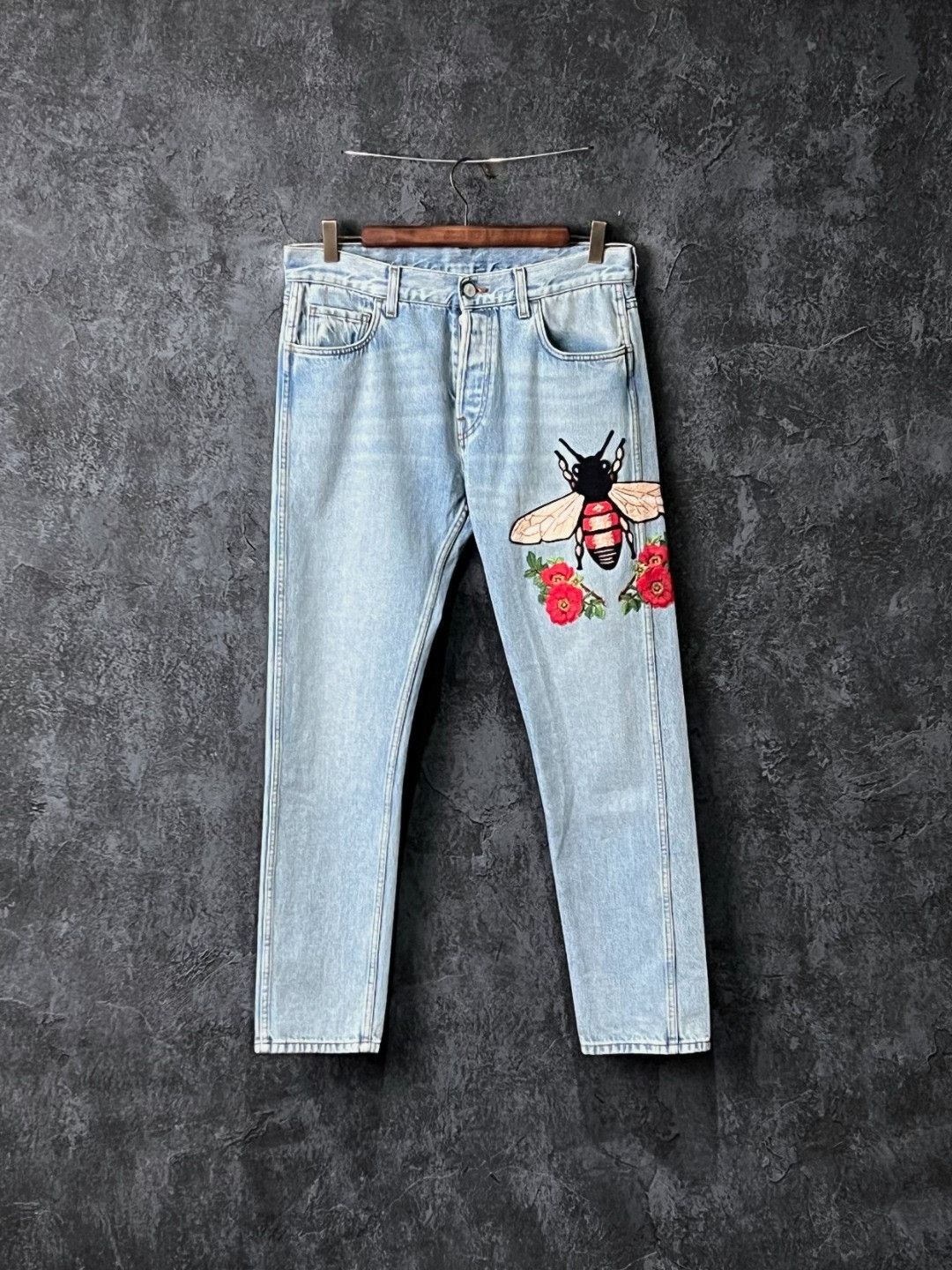 Gucci Gucci Denim Embroidered Denim Jeans 32 Men Size US 32 / EU 48 - 1 Thumbnail