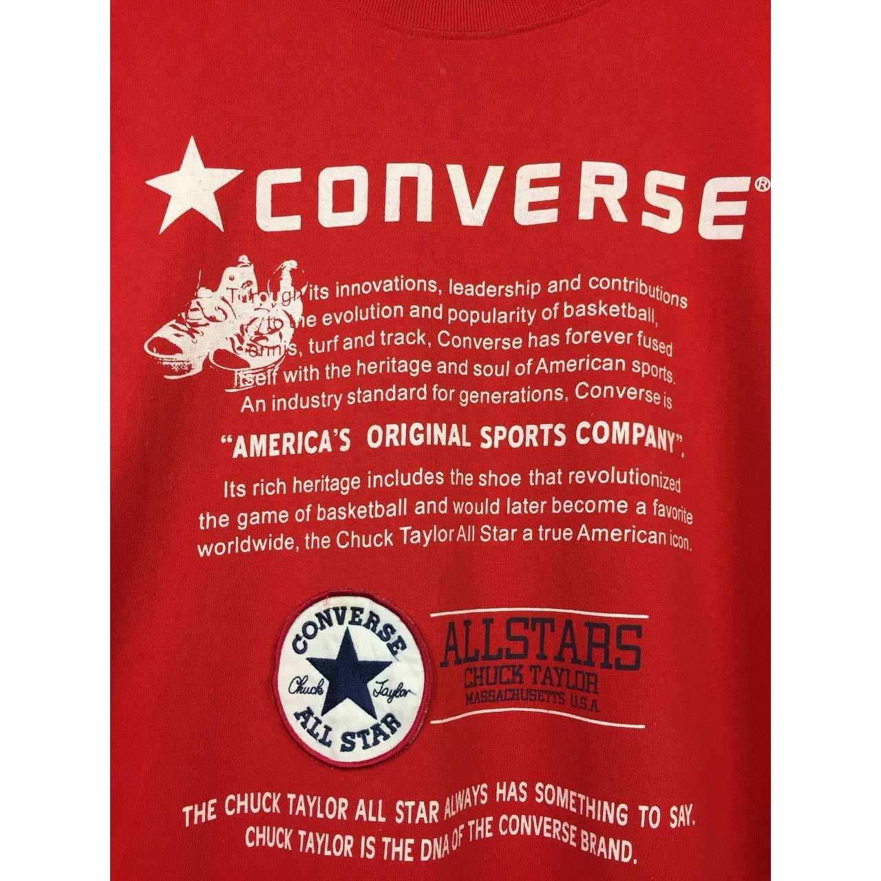 Converse × Vintage Converse All Star America's Original Long Sleeve Tee Size US XXL / EU 58 / 5 - 5 Thumbnail
