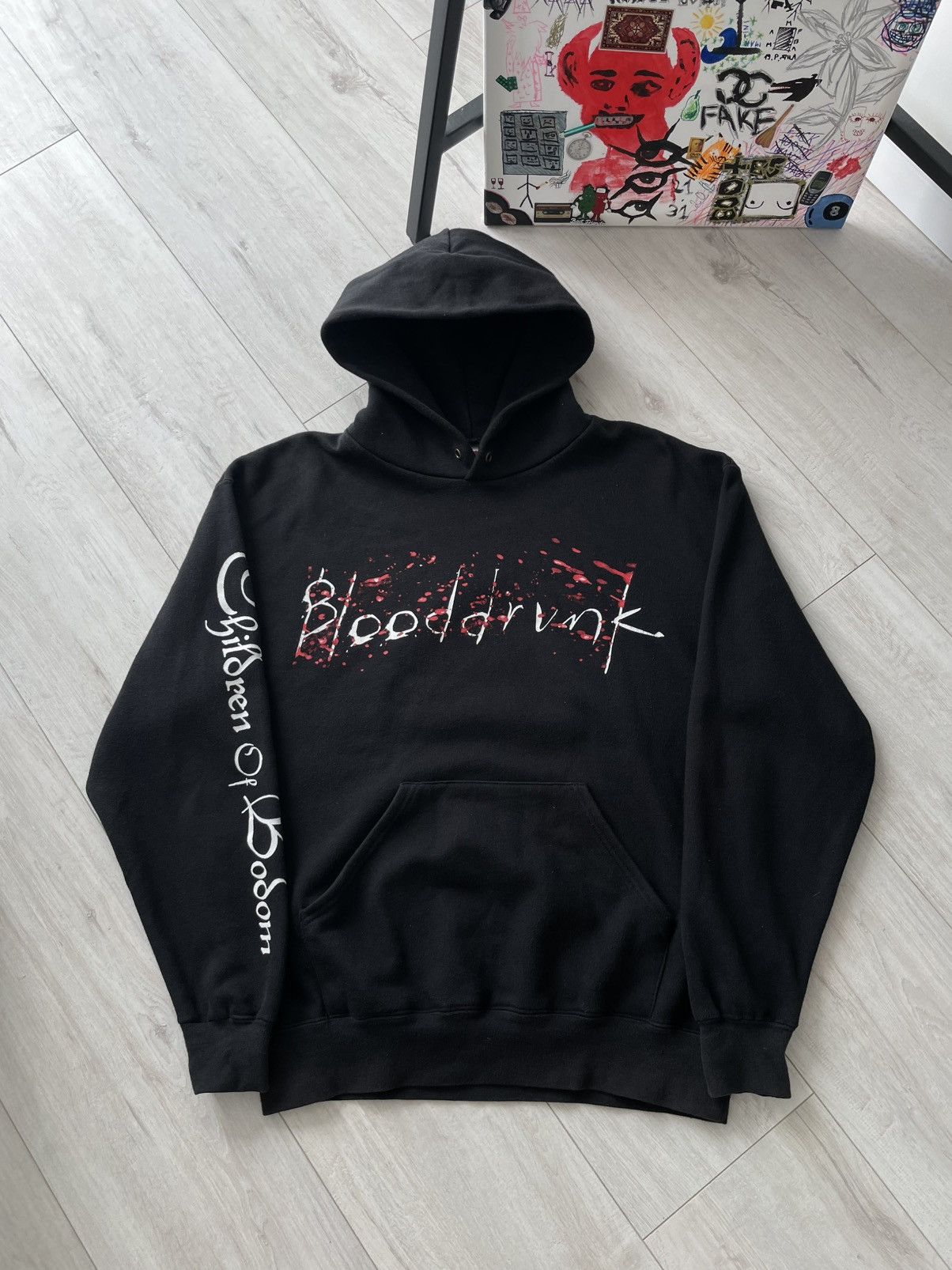 Band Tees Vintage 00’s Children of Bodom "Bloodrunk" Hoodie Band Metal Size US M / EU 48-50 / 2 - 2 Thumbnail