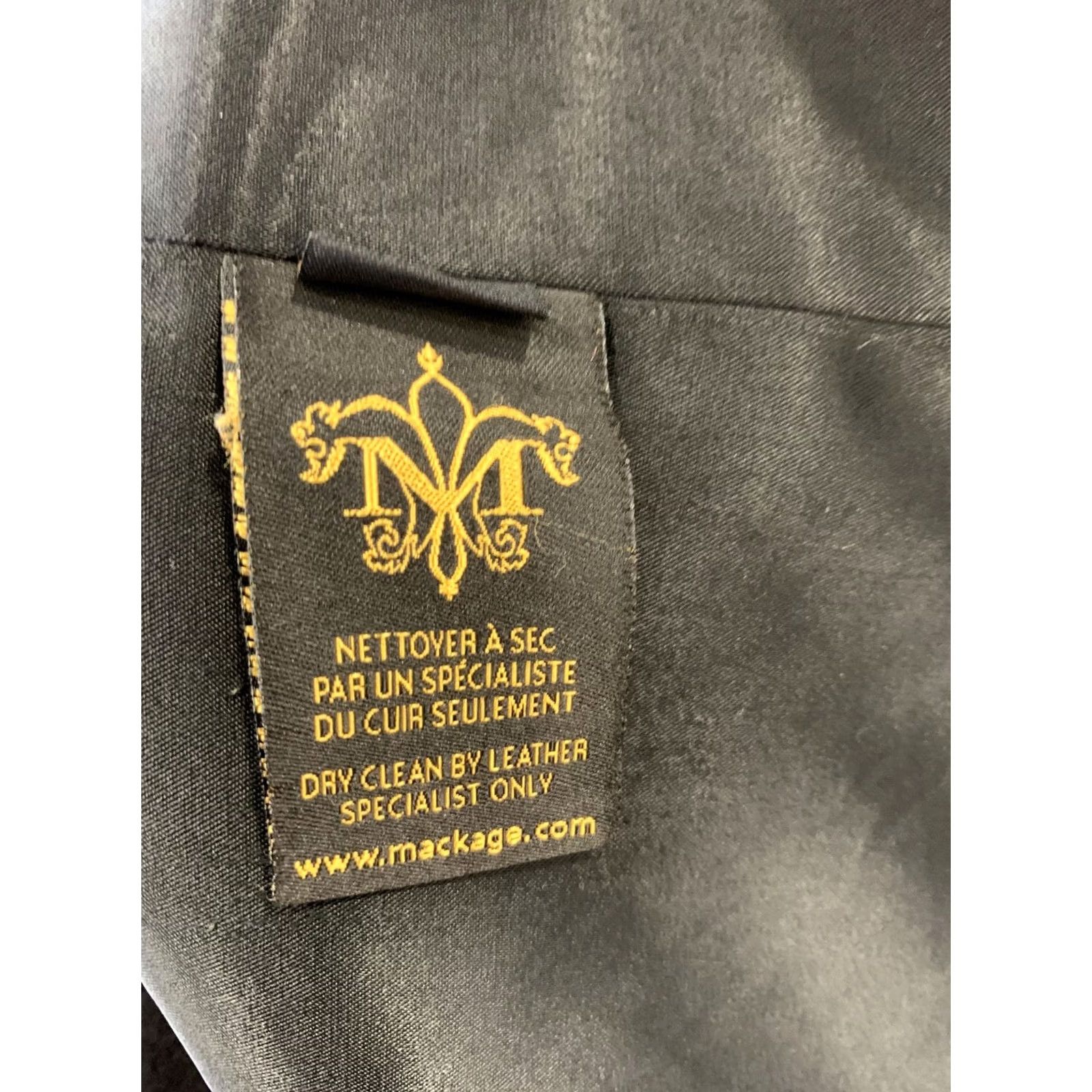 Mackage Mackage Coat Adult Small Black Wool Mohair Asymmetrical Genuine Leather Womens Size S / US 4 / IT 40 - 4 Thumbnail