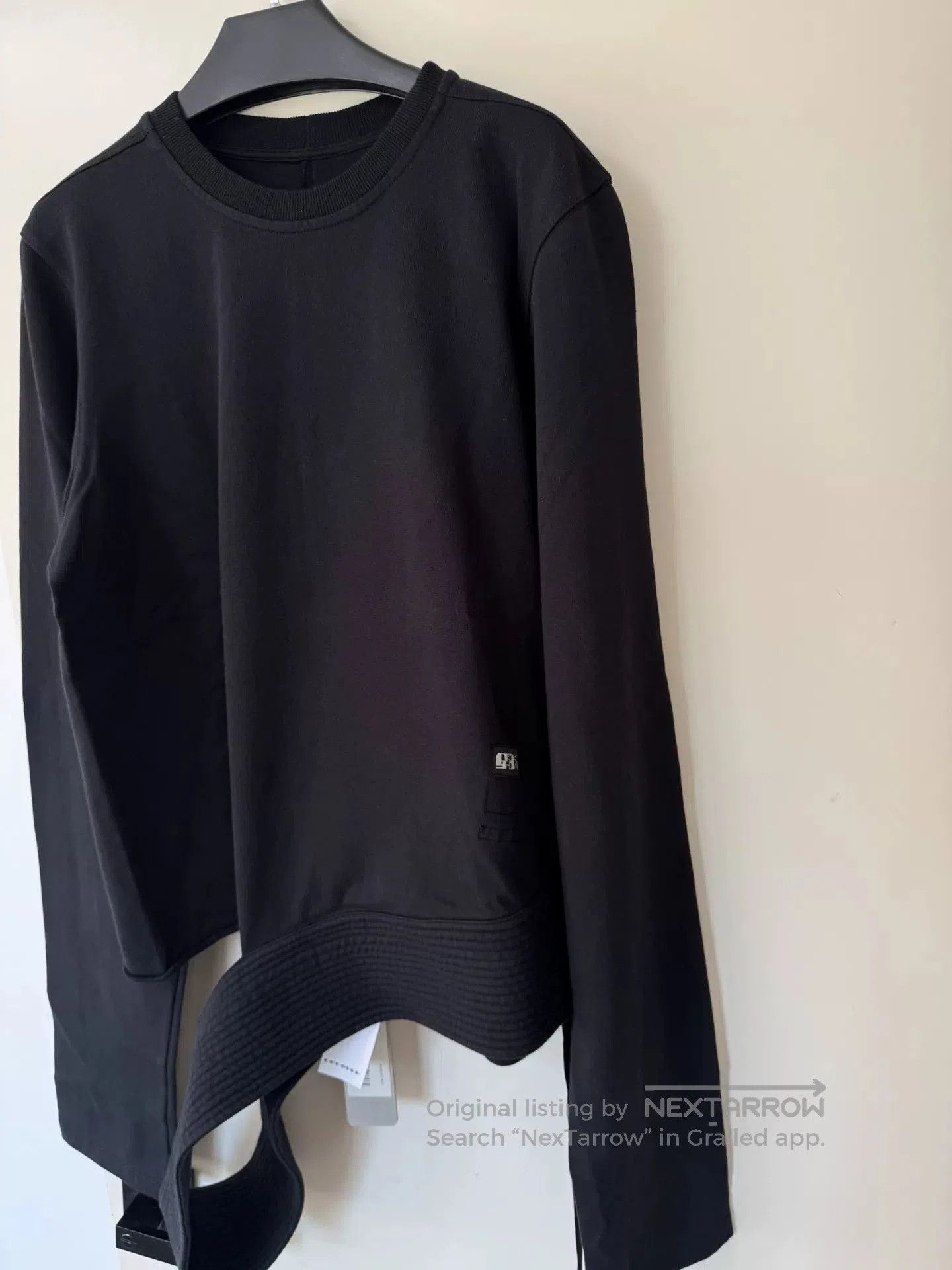 Rick Owens Drkshdw Rick Owens DRKSHDW Torn Hem Crewneck Sweatshirt. Size US XS / EU 42 / 0 - 9 Thumbnail
