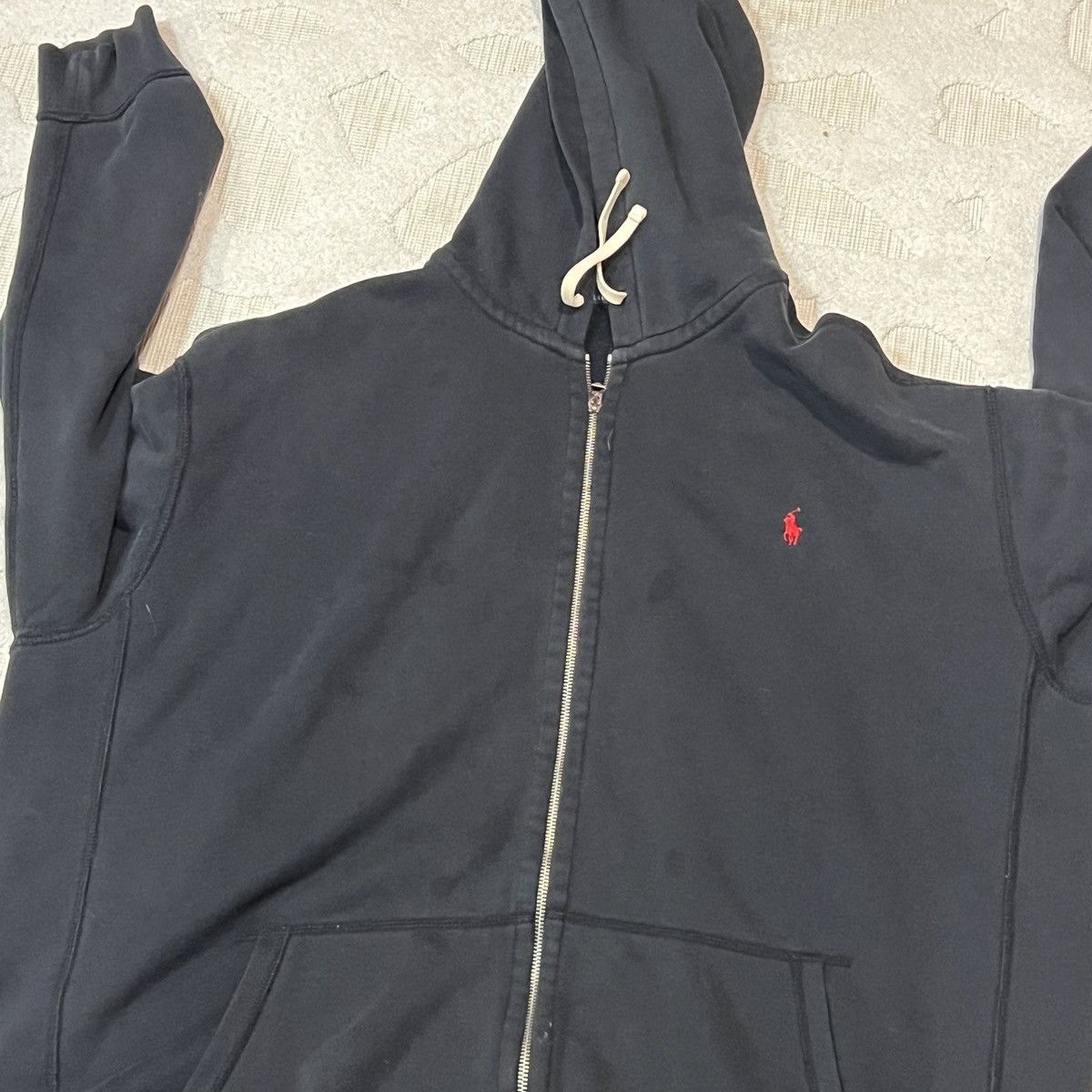 Polo Ralph Lauren Crazy Vintage Y2K Polo Ralph Lauren Zip-Up Hoodie Logo 3XLT Size US XXL / EU 58 / 5 - 6 Thumbnail