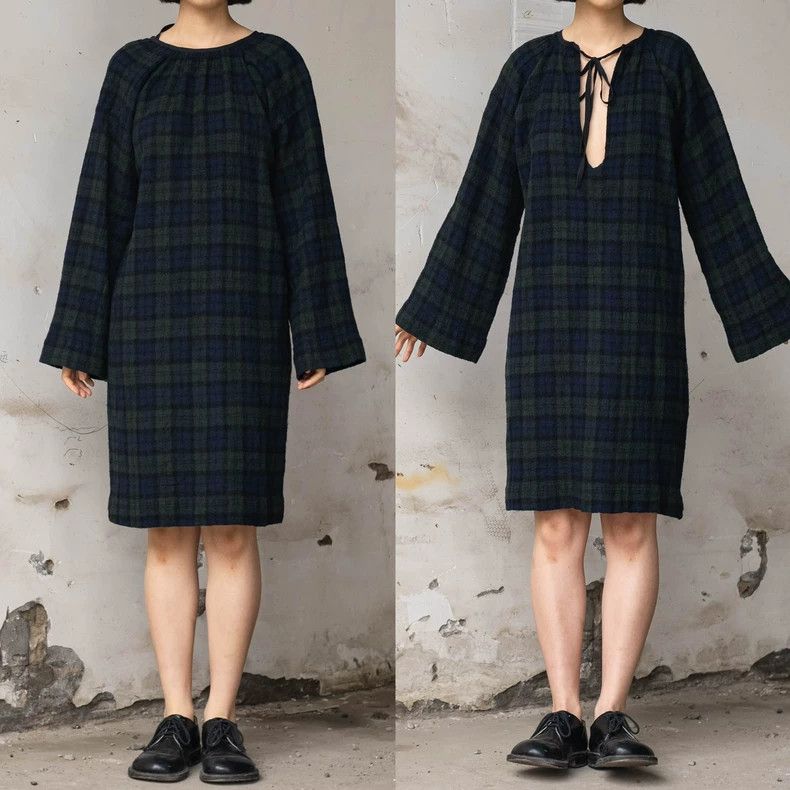 Comme des Garcons Comme Des Garcons Dark Green Strap Wool Dress Size M / US 6-8 / IT 42-44 - 1 Thumbnail