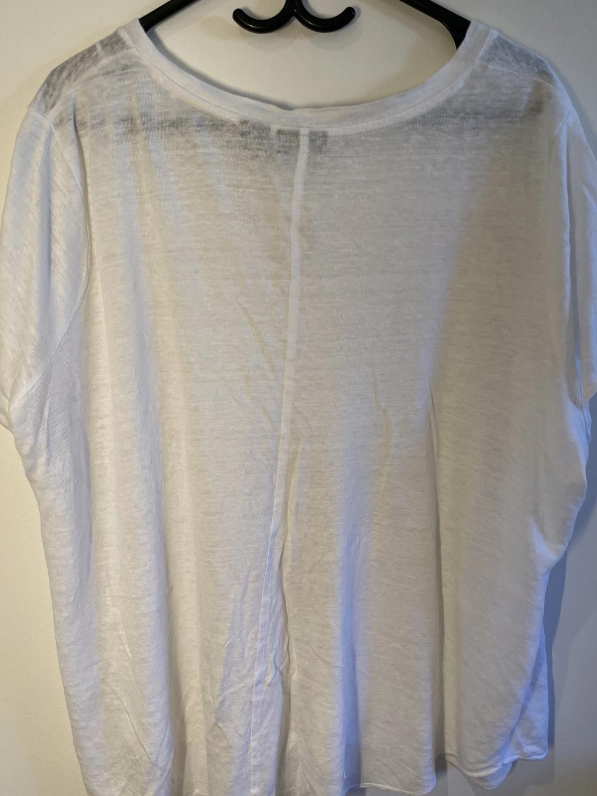 Elie Tahari Tahari 100% linen white top Size XXL / US 16-18 / IT 52-54 - 3 Thumbnail