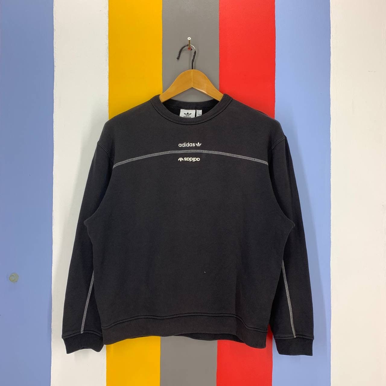 Adidas ADIDAS TRIFOIL Crew Neck Sweatshirt #2309-01 Size US S / EU 44-46 / 1 - 1 Thumbnail