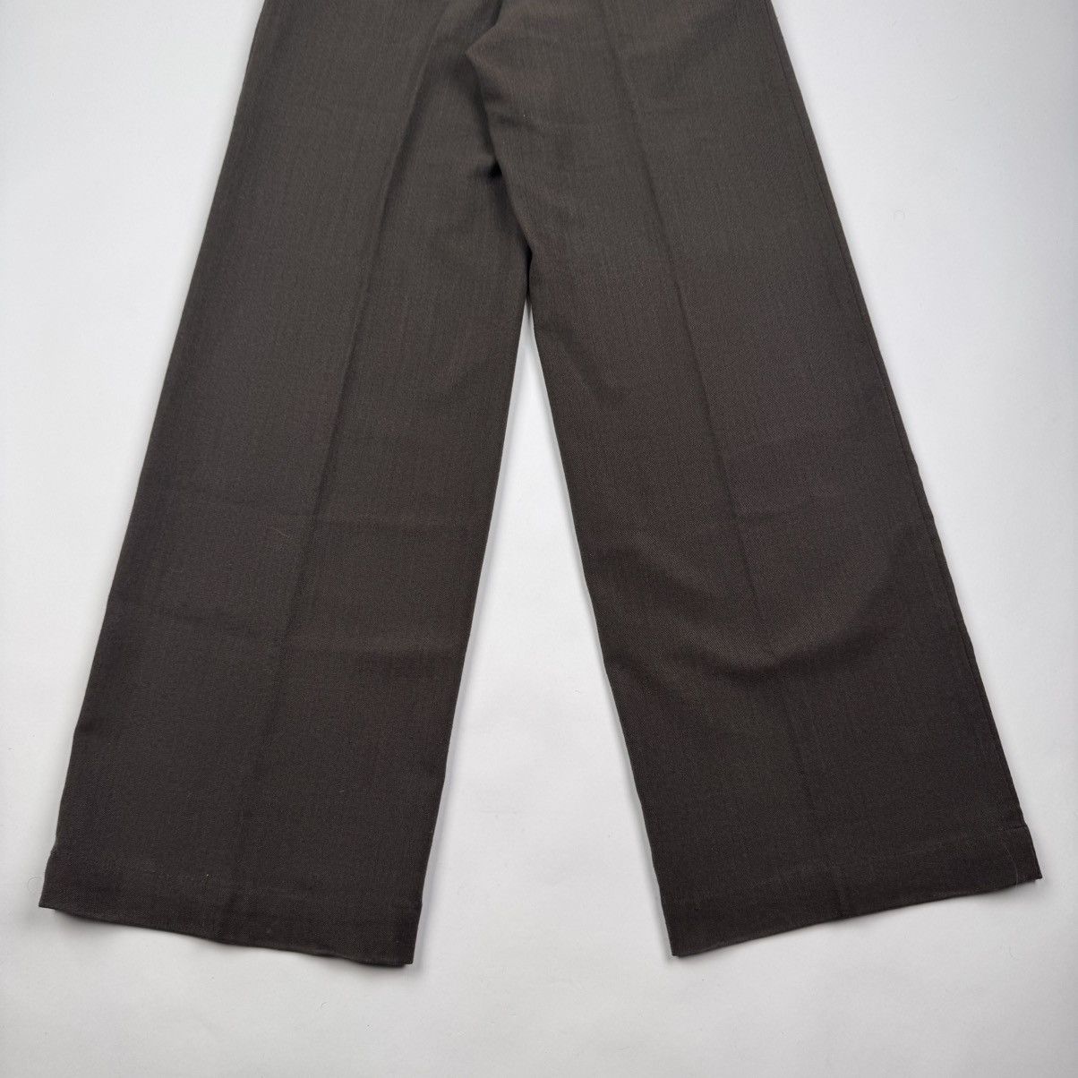 Dries Van Noten Dries Van Noten 2000’s Brown Wide Leg Work Pants Size US 30 / EU 46 - 6 Thumbnail