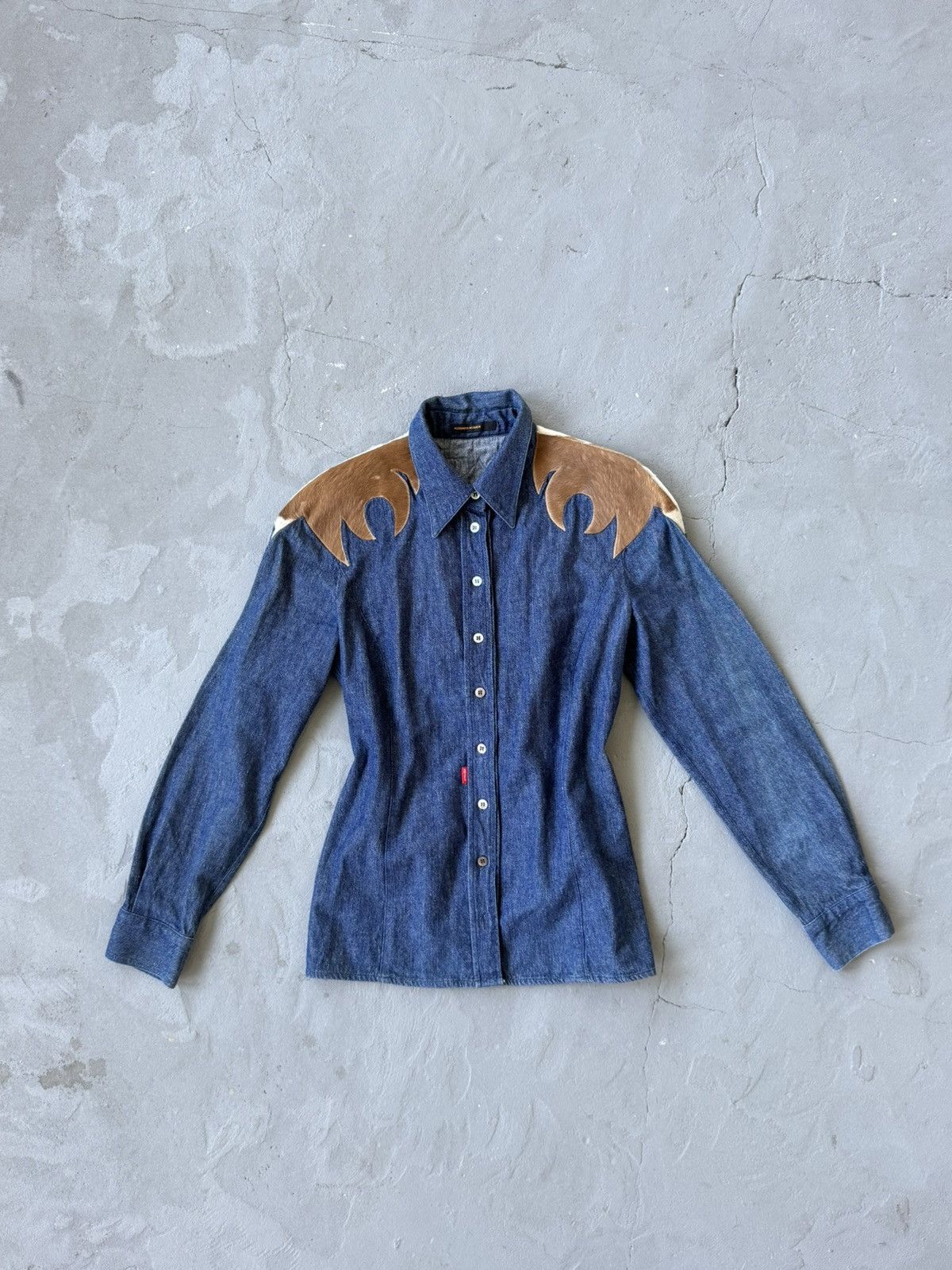 Alexander McQueen Alexander McQueen ponyhair archival shirt Size M / US 6-8 / IT 42-44 - 1 Thumbnail