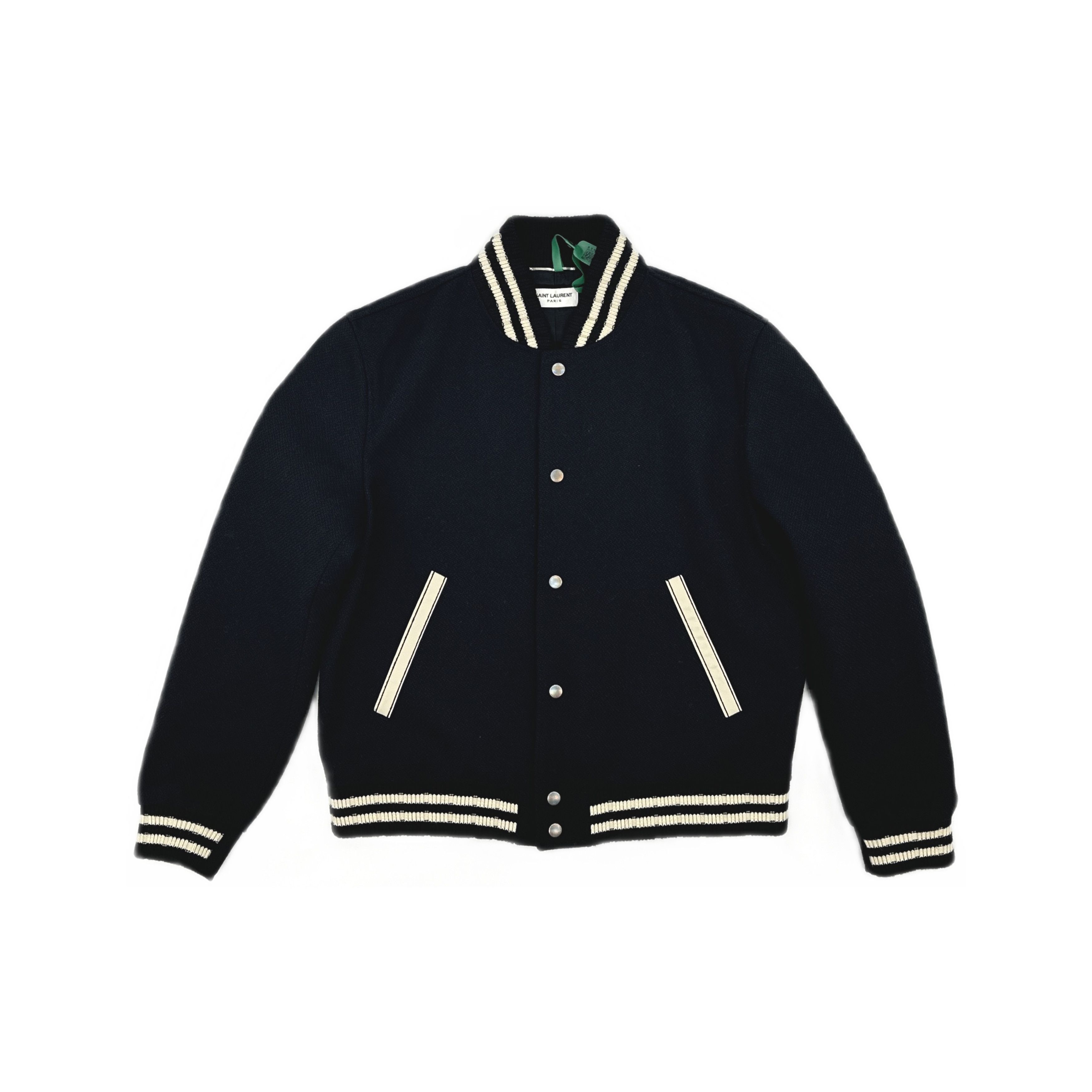 Saint Laurent Paris Saint Laurent Logo Print Bomber Jacket Size L Size US L / EU 52-54 / 3 - 1 Thumbnail