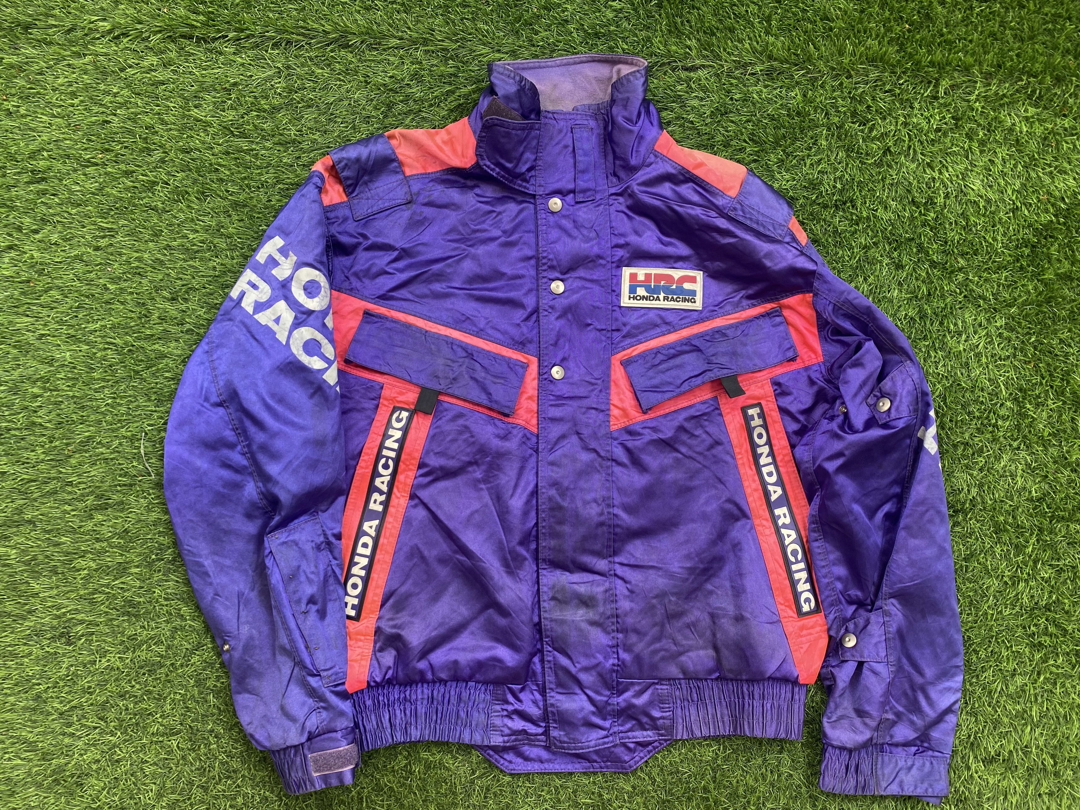 image of Gear For Sports x Honda Vintage Honda Racing Club Hrc Team Jacket in Purple, Men's (Size Large)