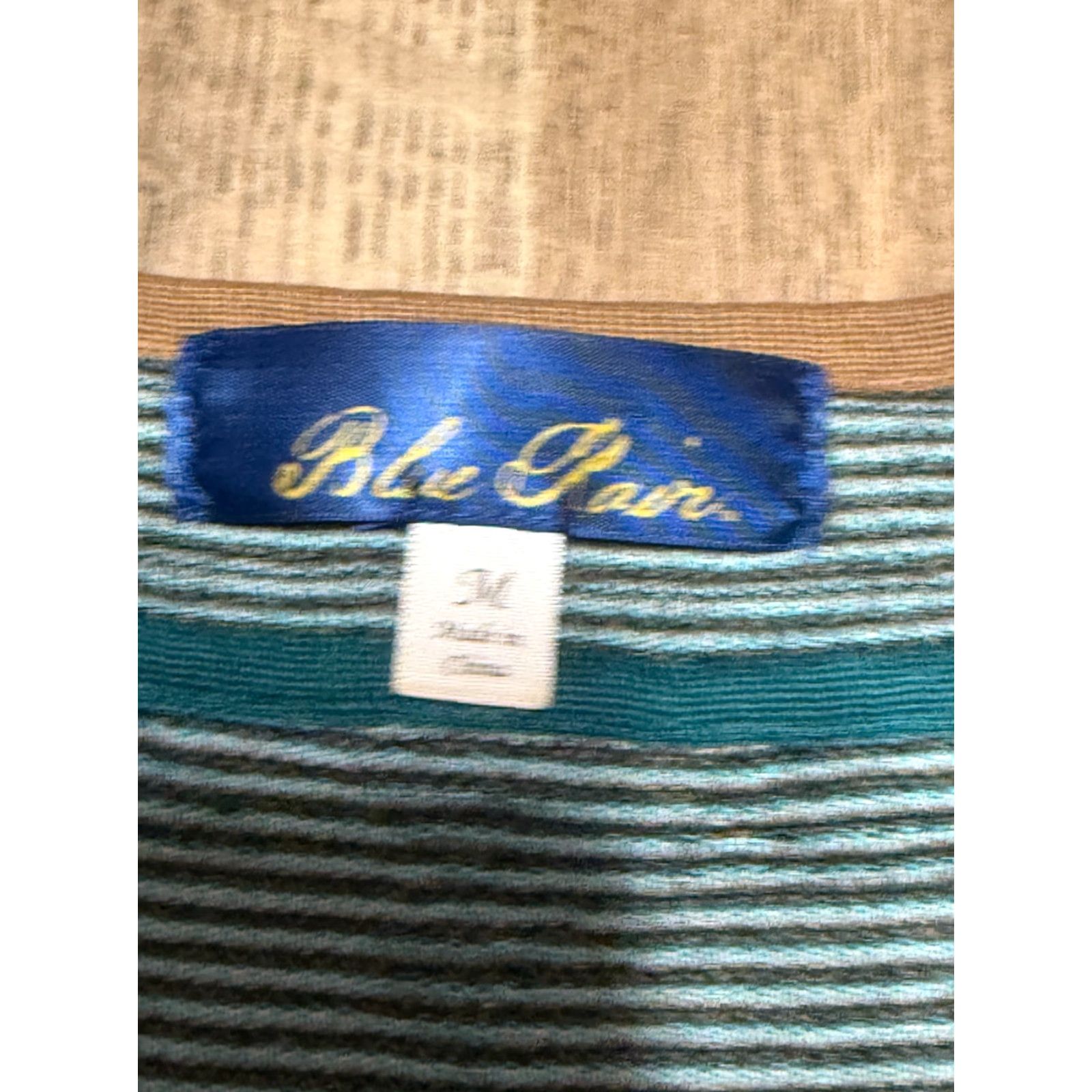 Vintage Blue Rain Dress Women's Size M Sheath Long Sleeve Pullover Scoop Neck Solid Casual Vintage: No (not vintage) Size M / US 6-8 / IT 42-44 - 3 Thumbnail