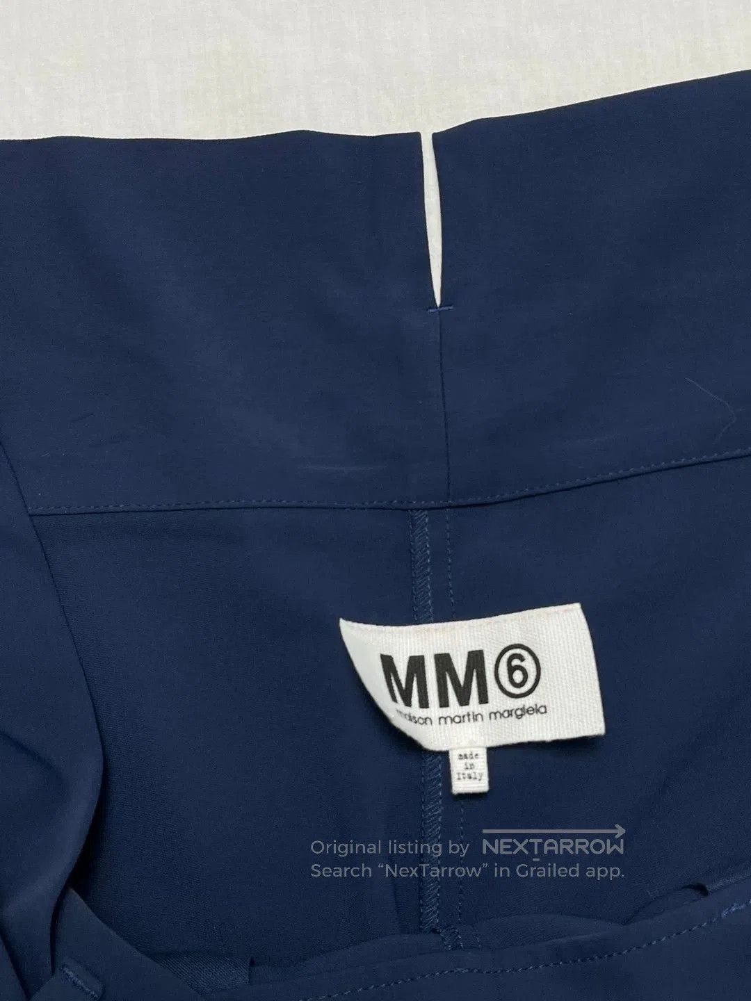 MM6 Maison Martin Margiela Belted Navy Trousers. Size 41" - 5 Thumbnail