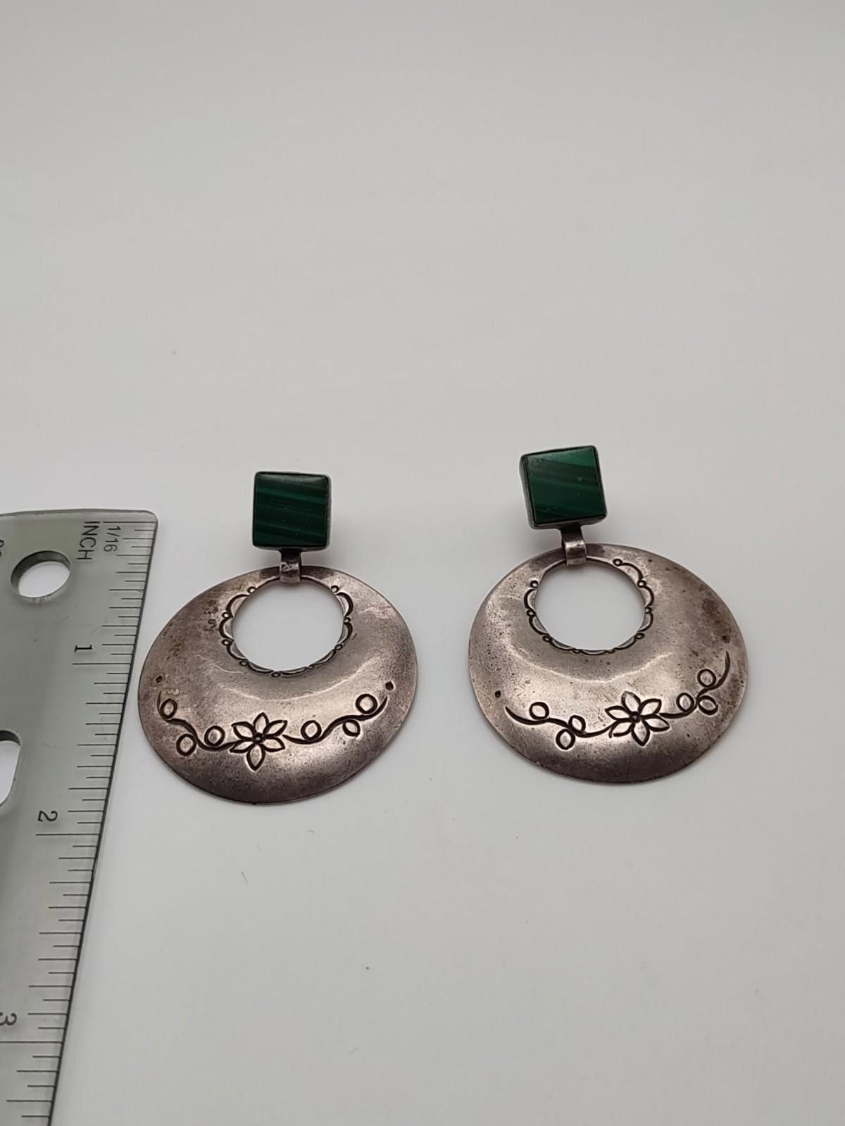 Other Vtg 925 Sterling Silver Modernist Taxco Style Earrings Size ONE SIZE - 5 Thumbnail