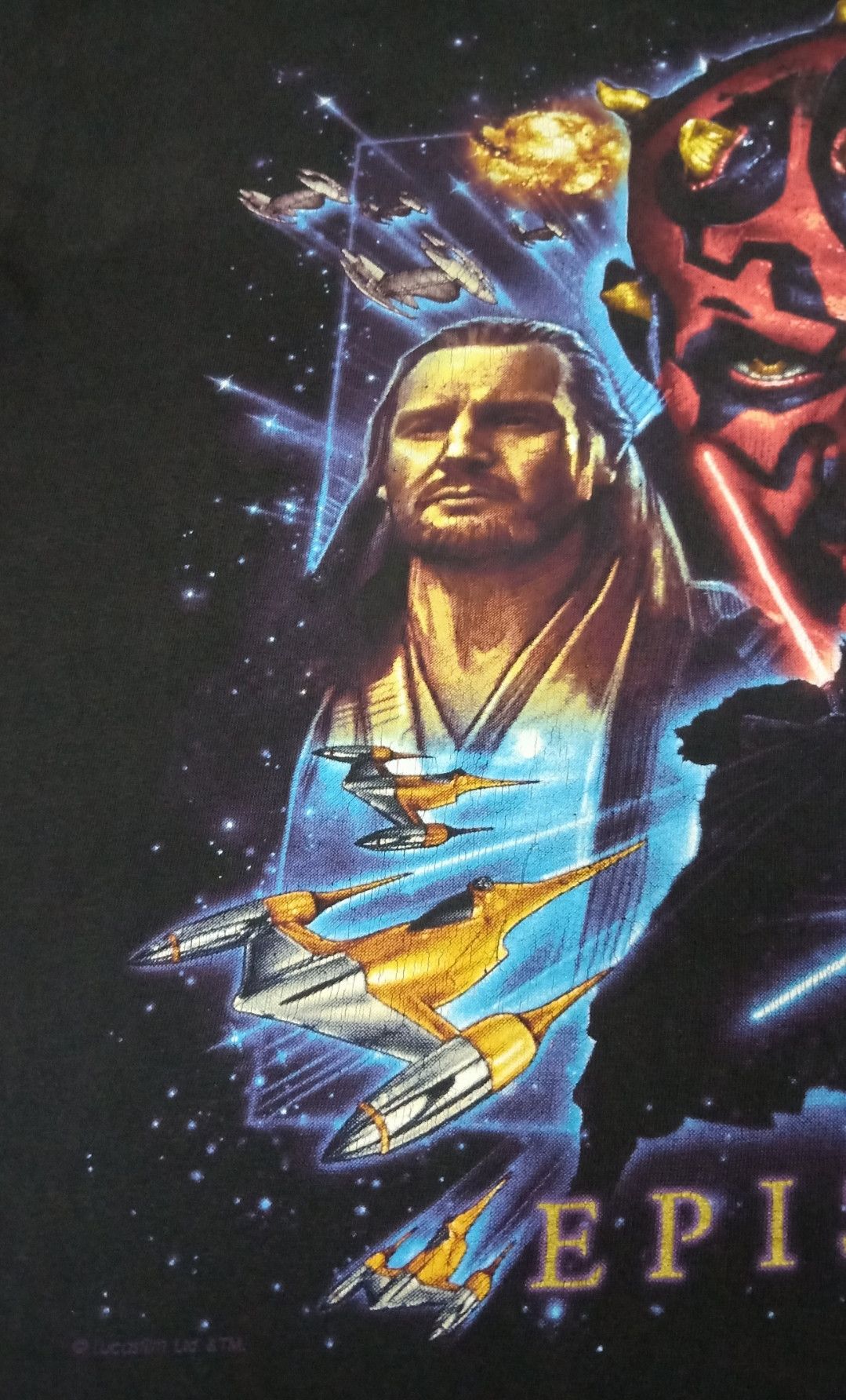 Star Wars × Vintage Vintage 90s Star Wars : Episode I – The Phantom Menace Movie Size US L / EU 52-54 / 3 - 8 Thumbnail