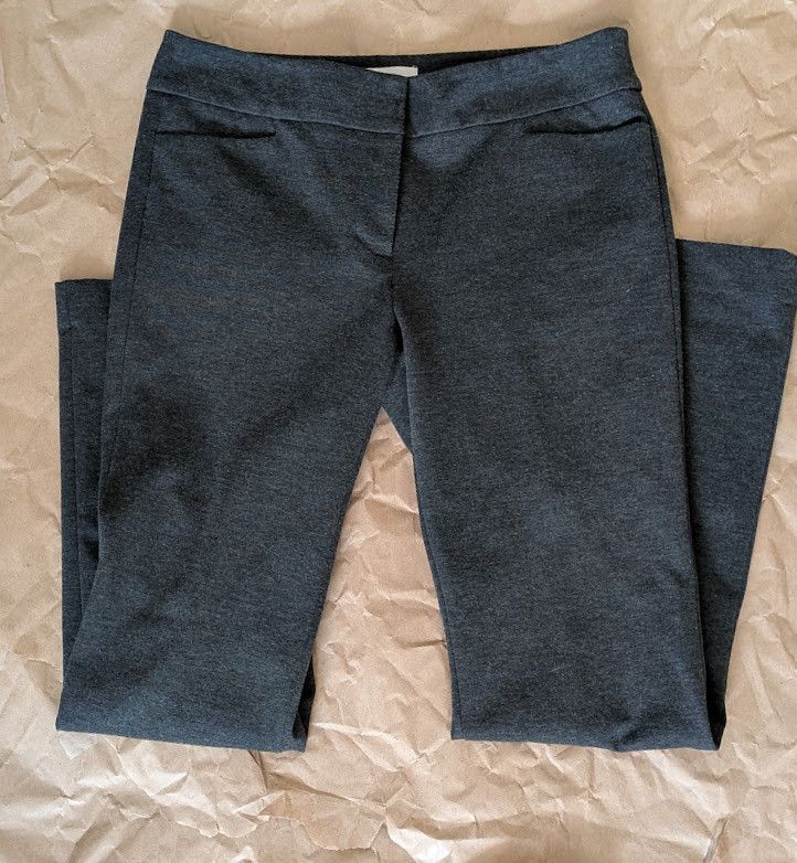 Loft Ann Taylor Loft women's Charcoal Grey dress trousers Size 28" / US 6 / IT 42 - 1 Thumbnail