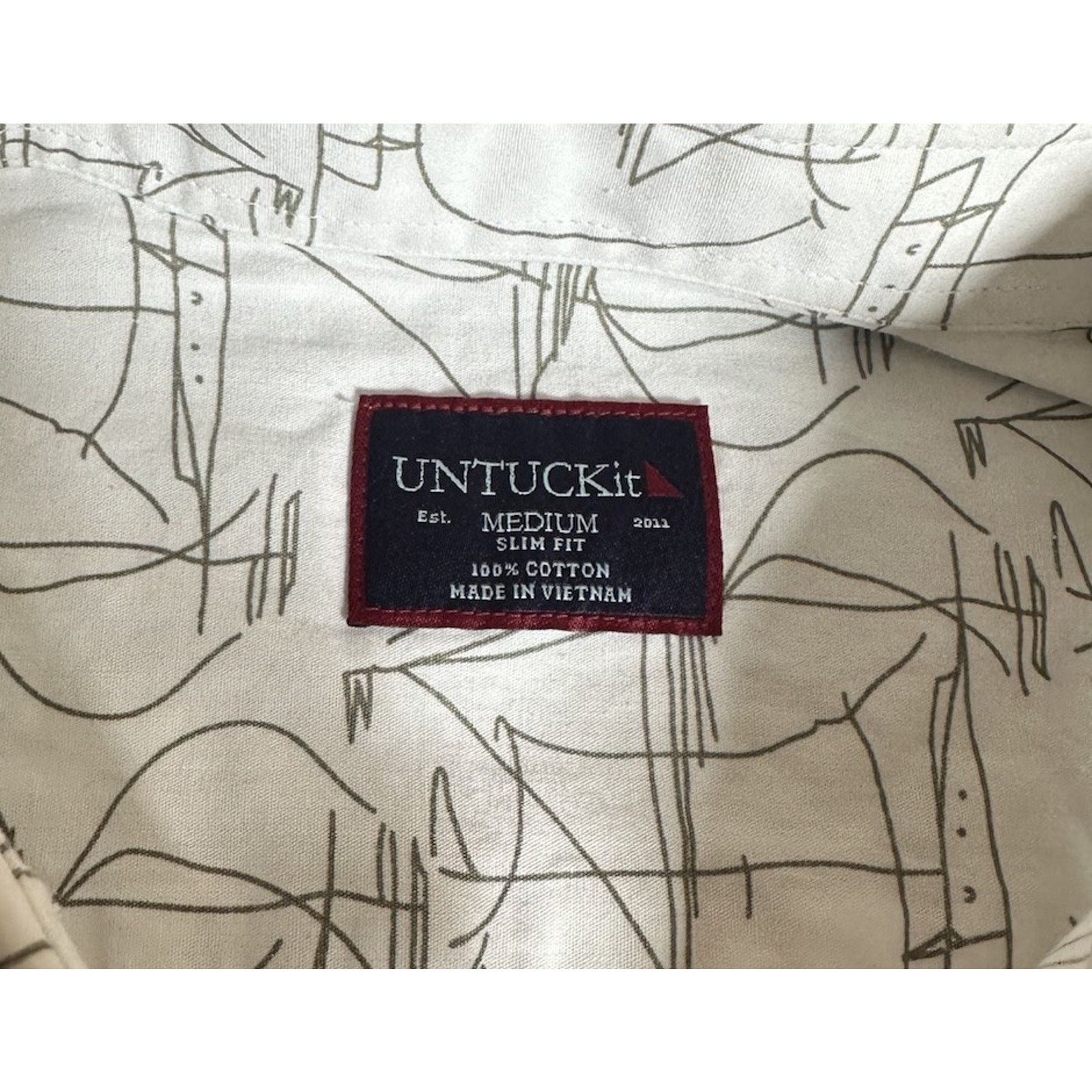 UNTUCKit UNTUCKit White Button Down Shirt Sailboat Nautical M Size US M / EU 48-50 / 2 - 9 Thumbnail