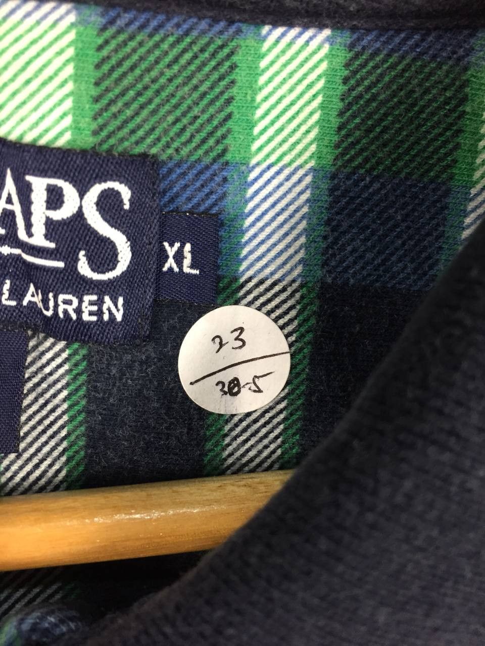 Chaps Ralph Lauren Vtg Chaps Ralph Lauren Crest Logo Plaid Polo Shirt Size US XL / EU 56 / 4 - 9 Thumbnail