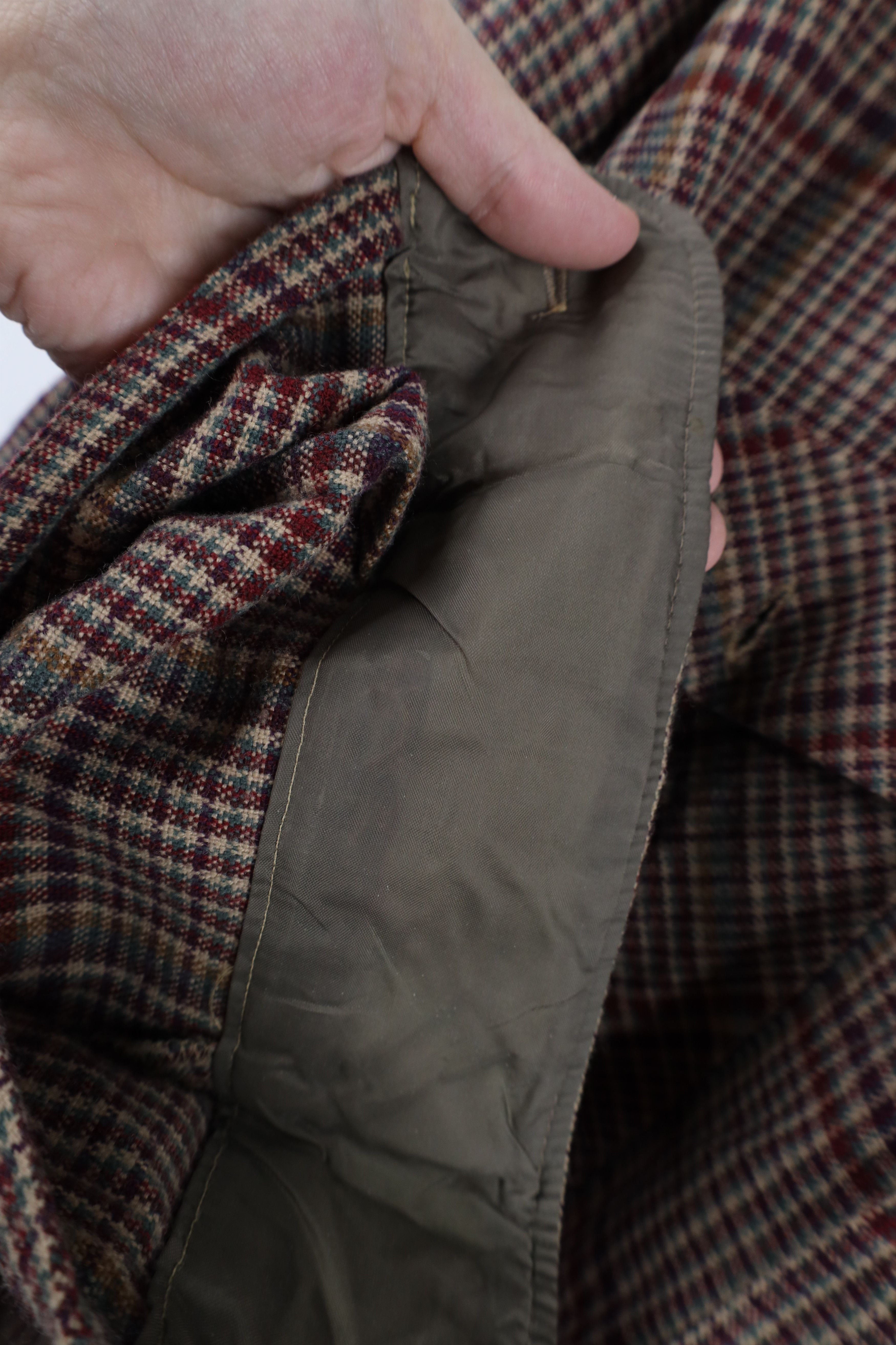 Vintage Vintage 90s Streetwear Plaid Knit Collared Button Shirt Size US XL / EU 56 / 4 - 6 Thumbnail