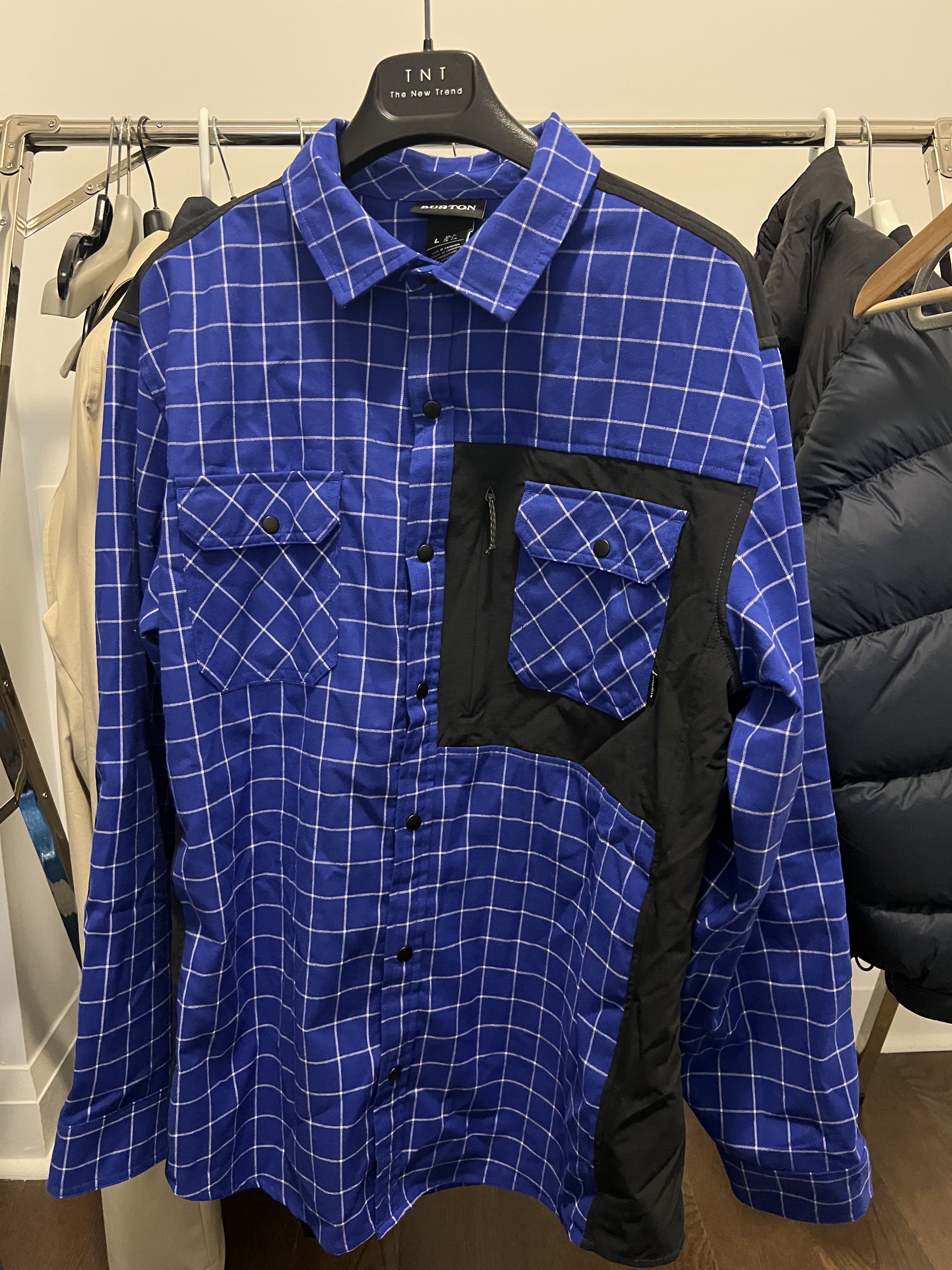 Burton Blue Checked Snap Button Flannel Shirt Size US L / EU 52-54 / 3 - 1 Thumbnail