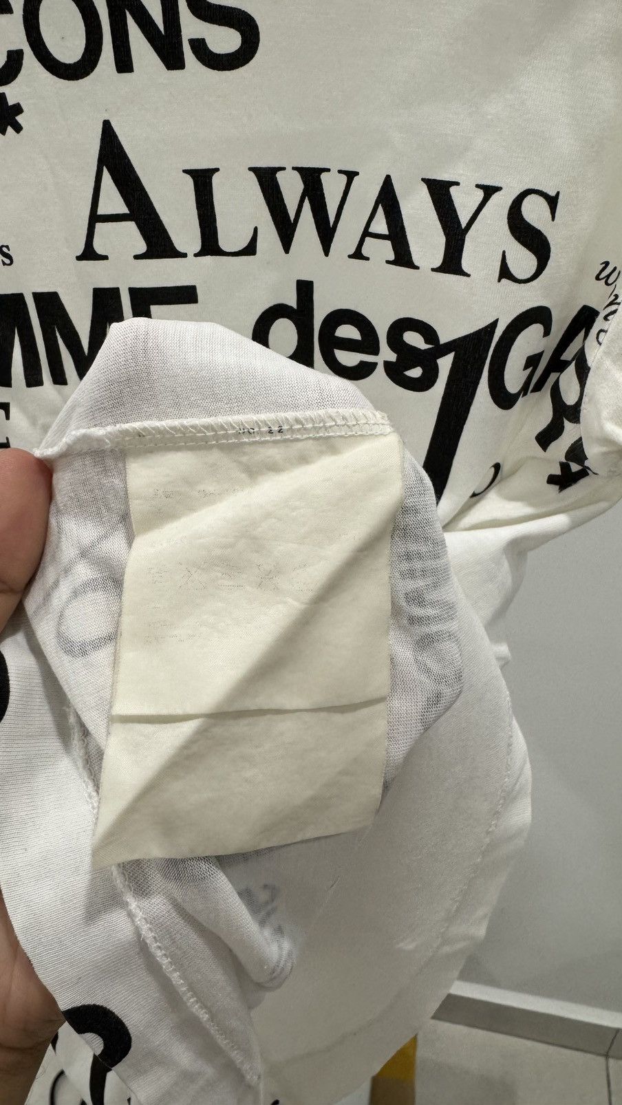 Comme des Garcons AD2003 Comme des Garcons Words T Shirt Size US S / EU 44-46 / 1 - 5 Thumbnail