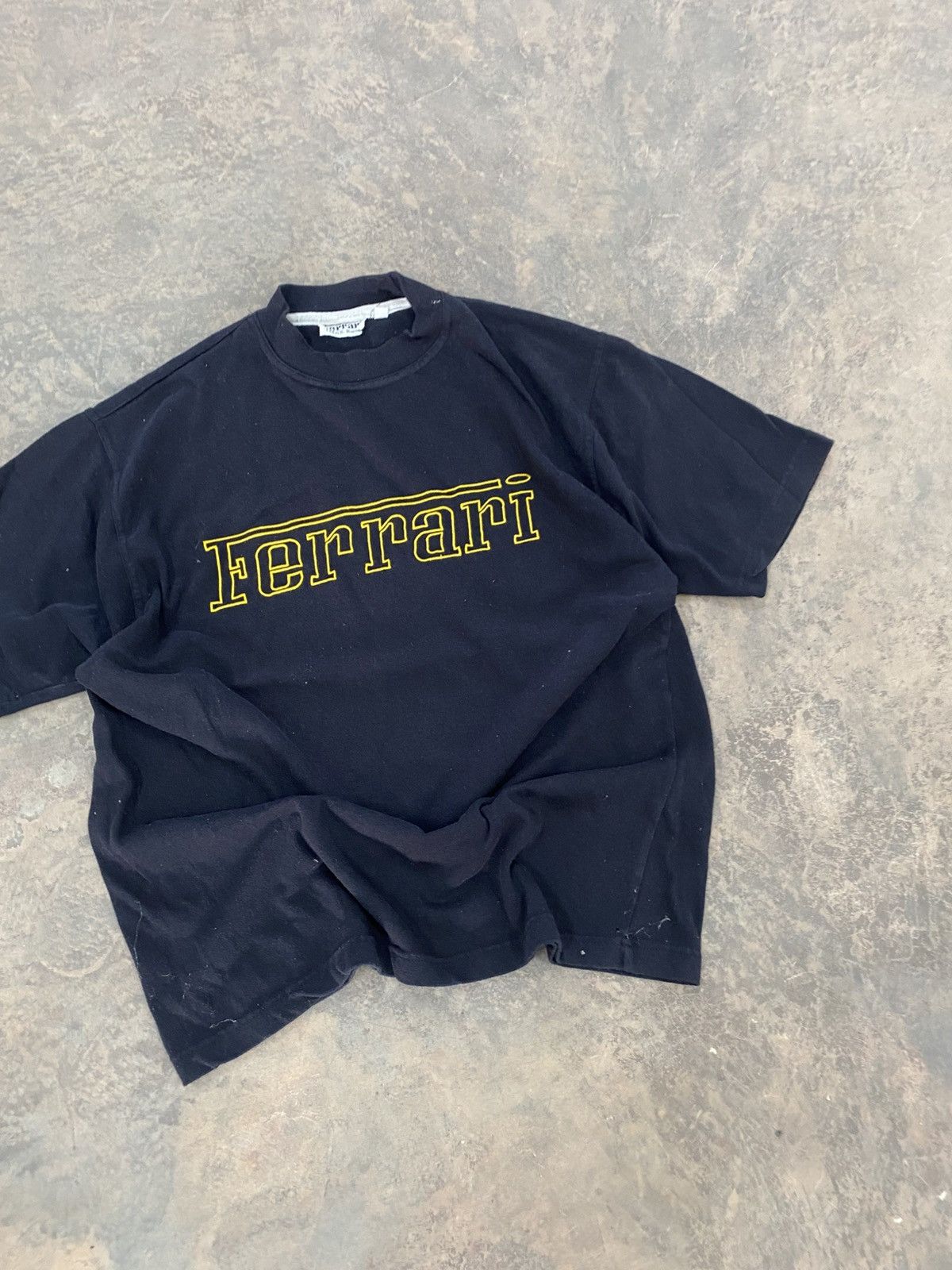 Ferrari Vintage Ferrari Black Spellout Tee 90s Size US L / EU 52-54 / 3 - 2 Thumbnail