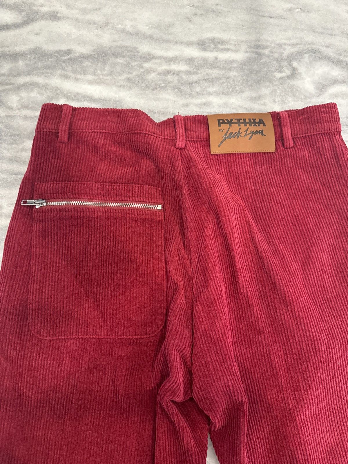 Pythia Pythia Red Corduroy Pants Size US 32 / EU 48 - 3 Thumbnail
