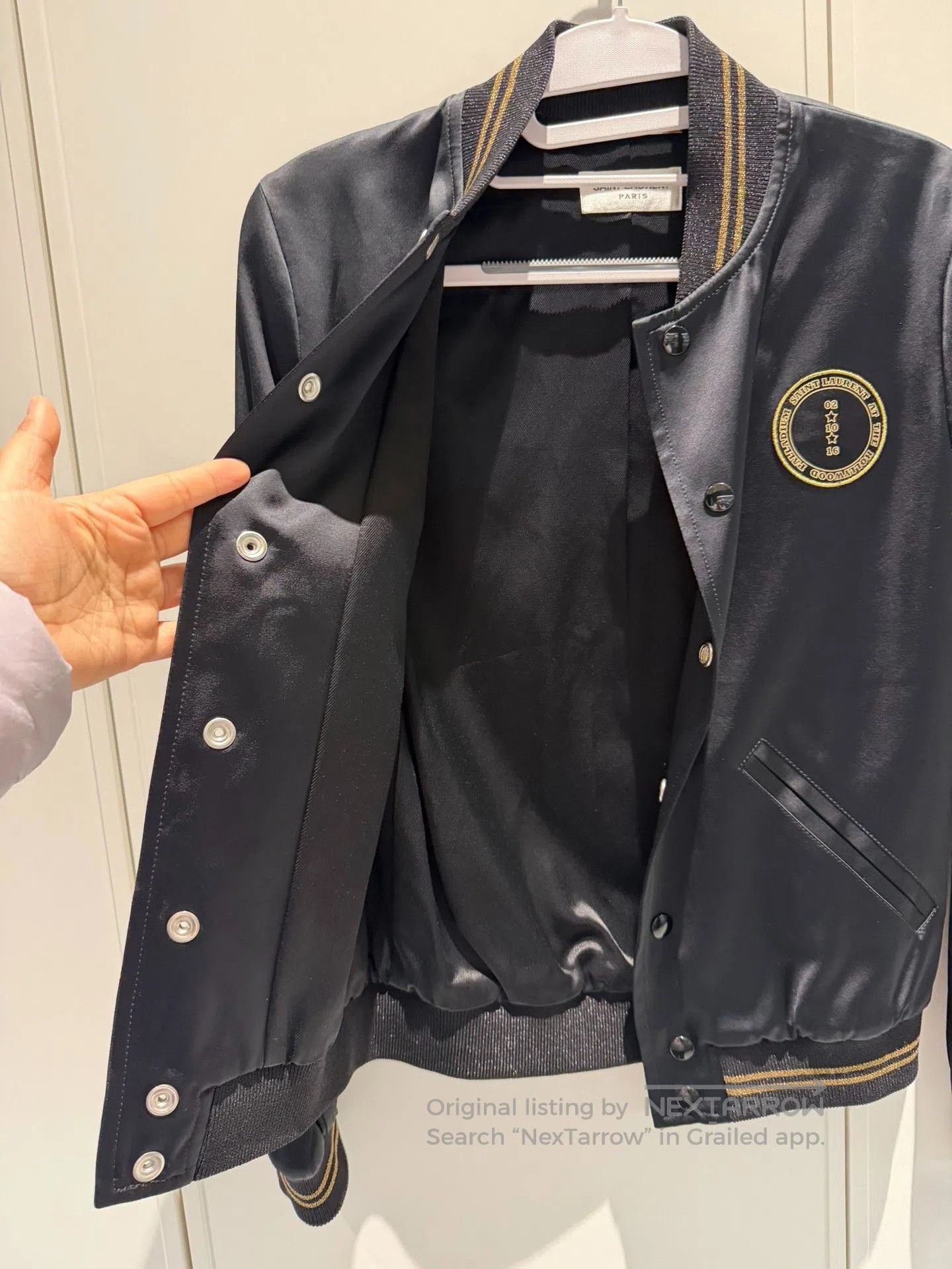 Saint Laurent Paris Saint Laurent 16FW Gold Star Bomber Jacket. Size XXS / US 00 / IT 34 - 5 Thumbnail